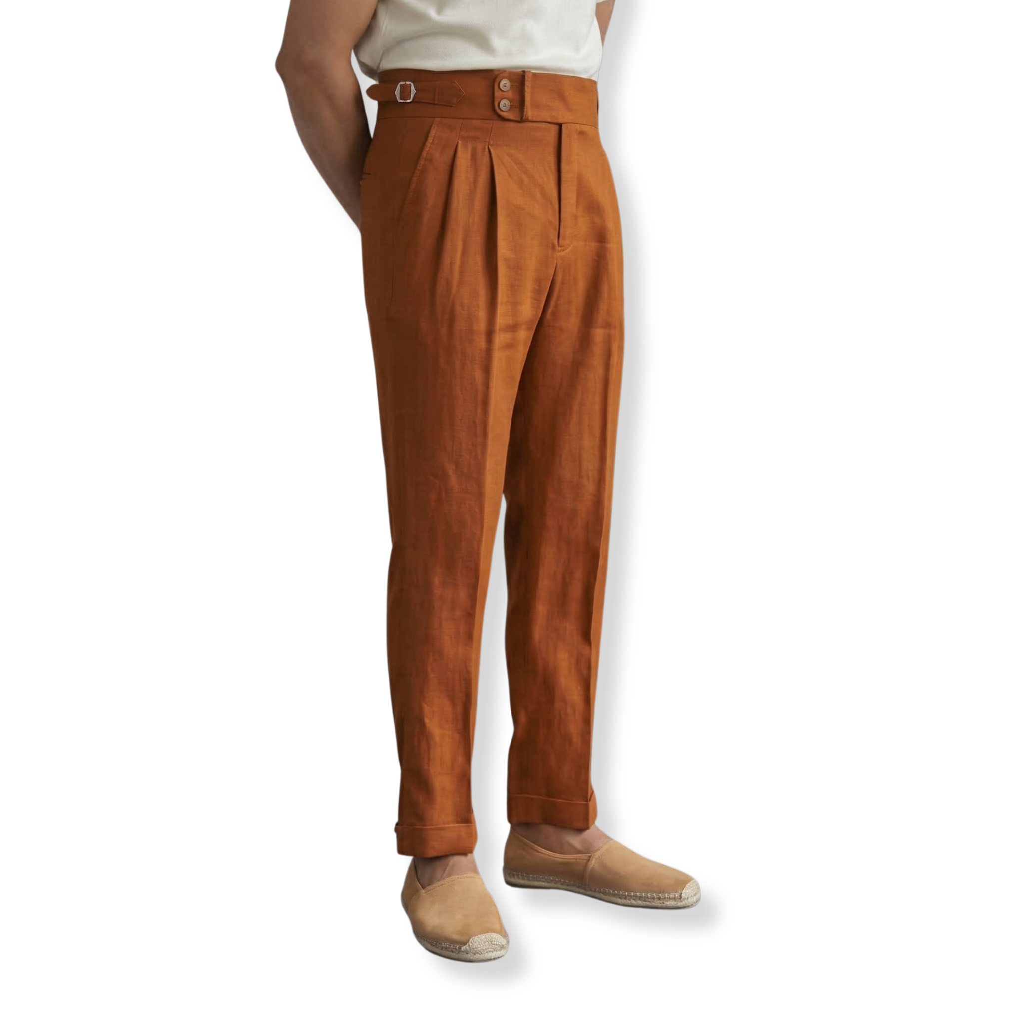 Quần Âu - Linen Sidetab 2