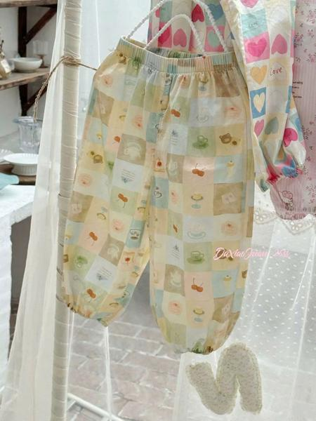 DX03 - Quần dài thô hoạt tiết caro vuông nhiều hình hãng DXJ (sz 90-140)