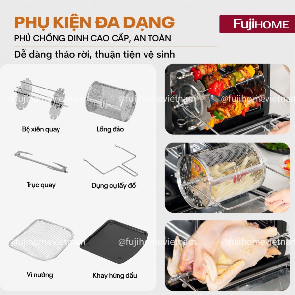 Nồi chiên không dầu Fujihome AA12DB 12Lít -  Dung tích 12L_thumbnail_6