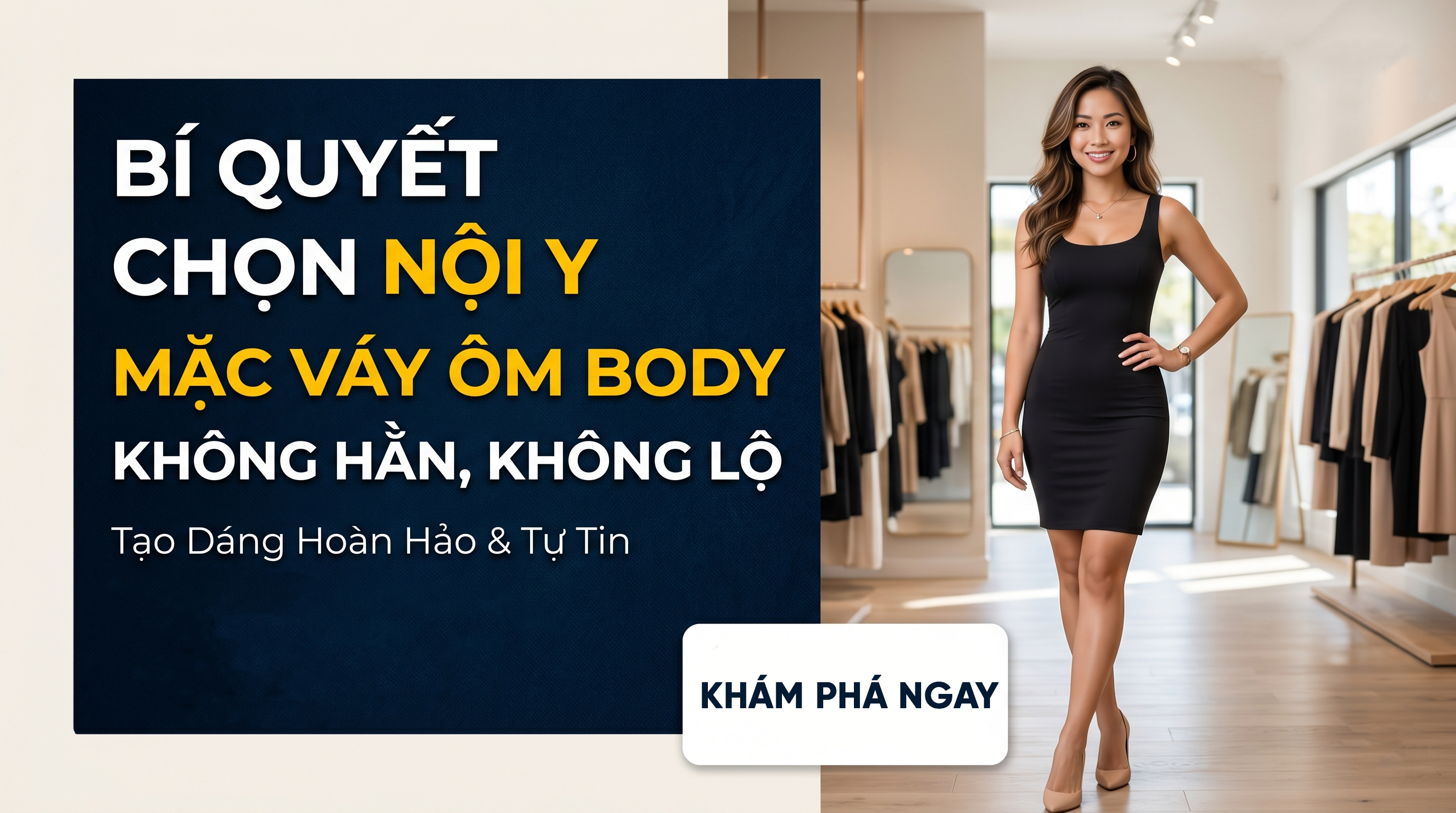 Bí quyết chọn nội y mặc váy ôm body không hằn, không lộ