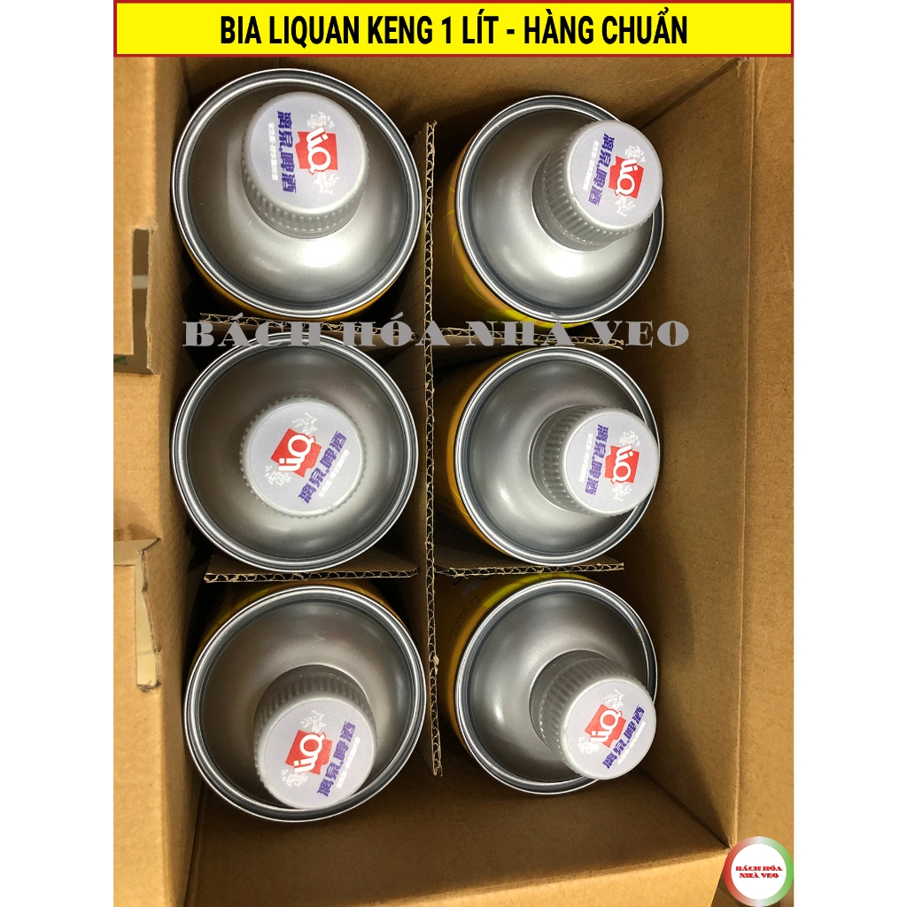 [Thùng 6 Keng] Bia liquan Keng 1 Lít Màu Vàng Cực Ngon - Hàng Chuẩn_thumbnail_2