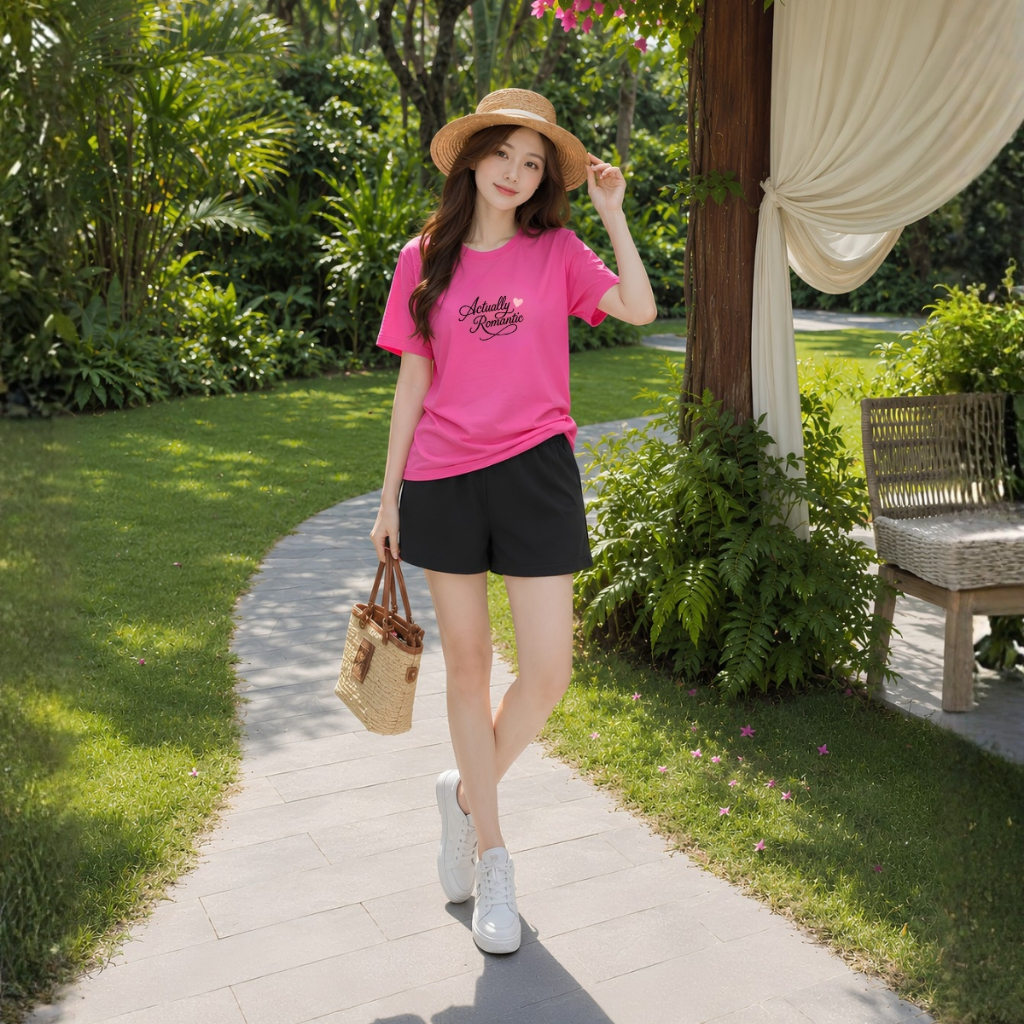 [Form Rộng] Set bộ thun nữ chữ ACTUALLY ROMANTIC - Loza BP692_thumbnail_2