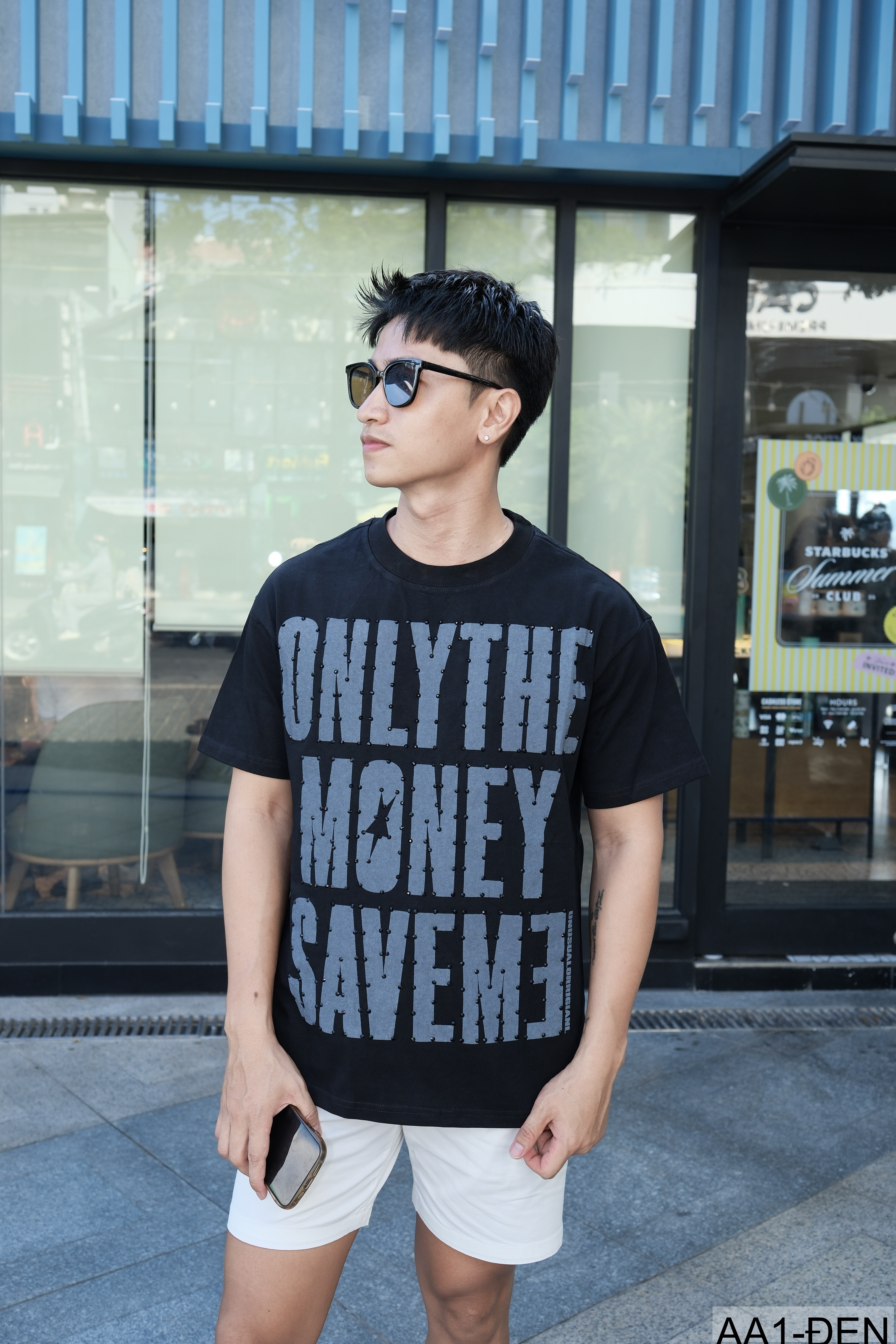 AA1 - Áo thun nam cổ tròn in chữ retro phong cách streetwear, cotton , dáng vừa vặn, 4 màu thời thượng_thumbnail_8