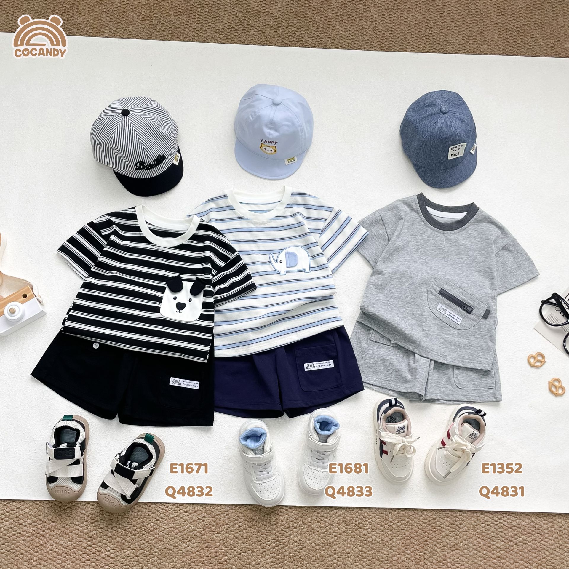 Quần cộc cotton XANH THAN túi ốp_thumbnail_5