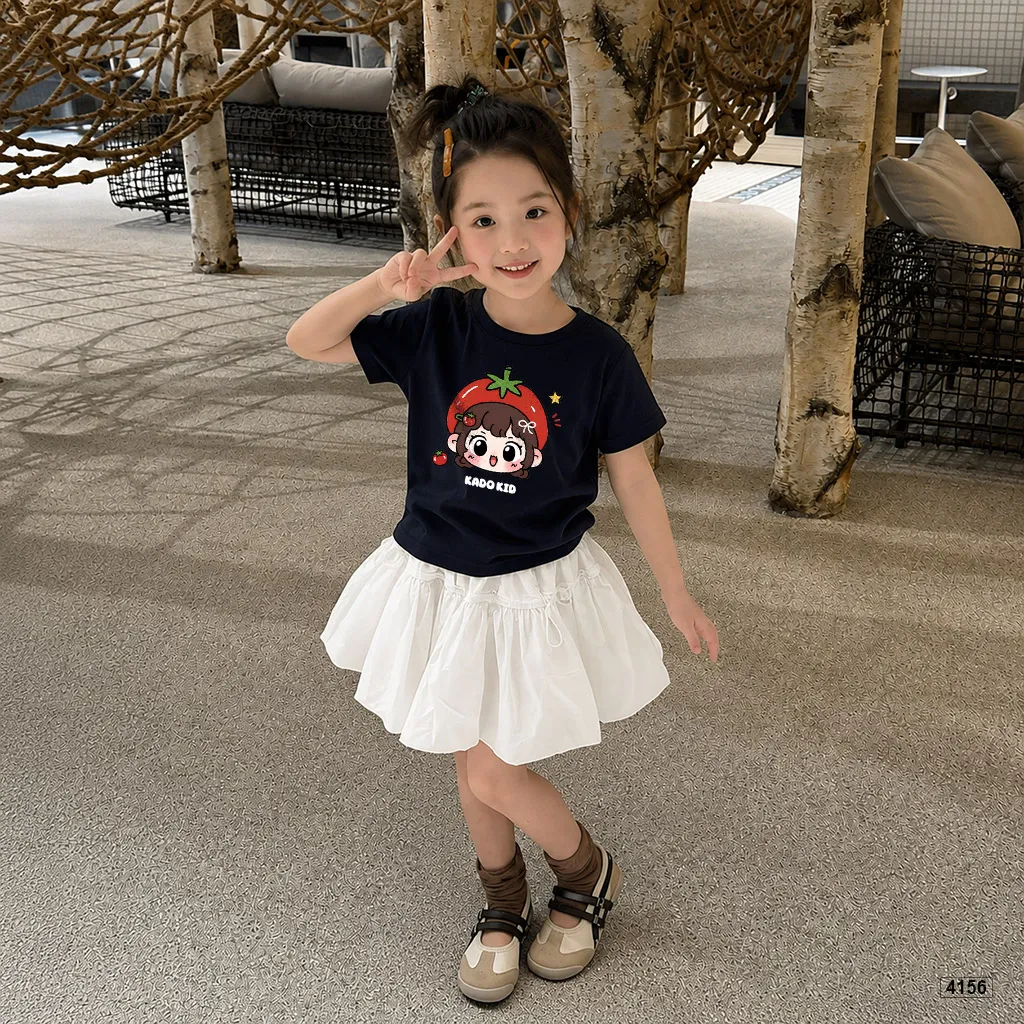 Áo thun bé gái hoạt hình chibi dâu tây Kado 4156_thumbnail_4