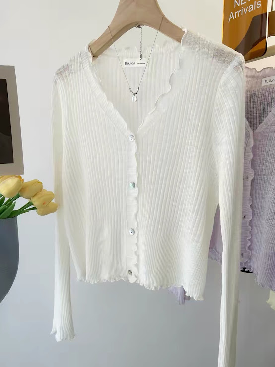 Lucas - Áo cardigan basic viền lượn nhiều màu dáng dài 4 cúc_thumbnail_2