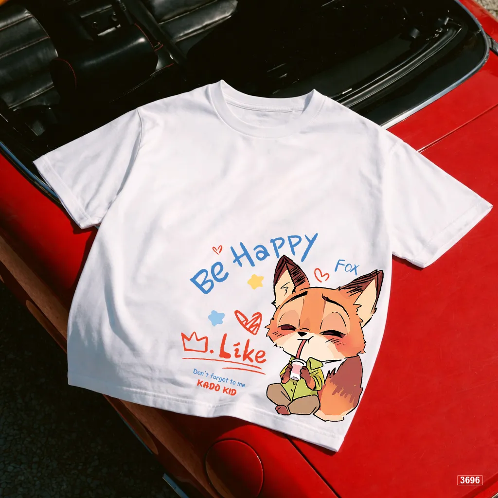 Áo thun bé trai bé gái form rộng hoạt hình Cáo Kado 3696_thumbnail_6
