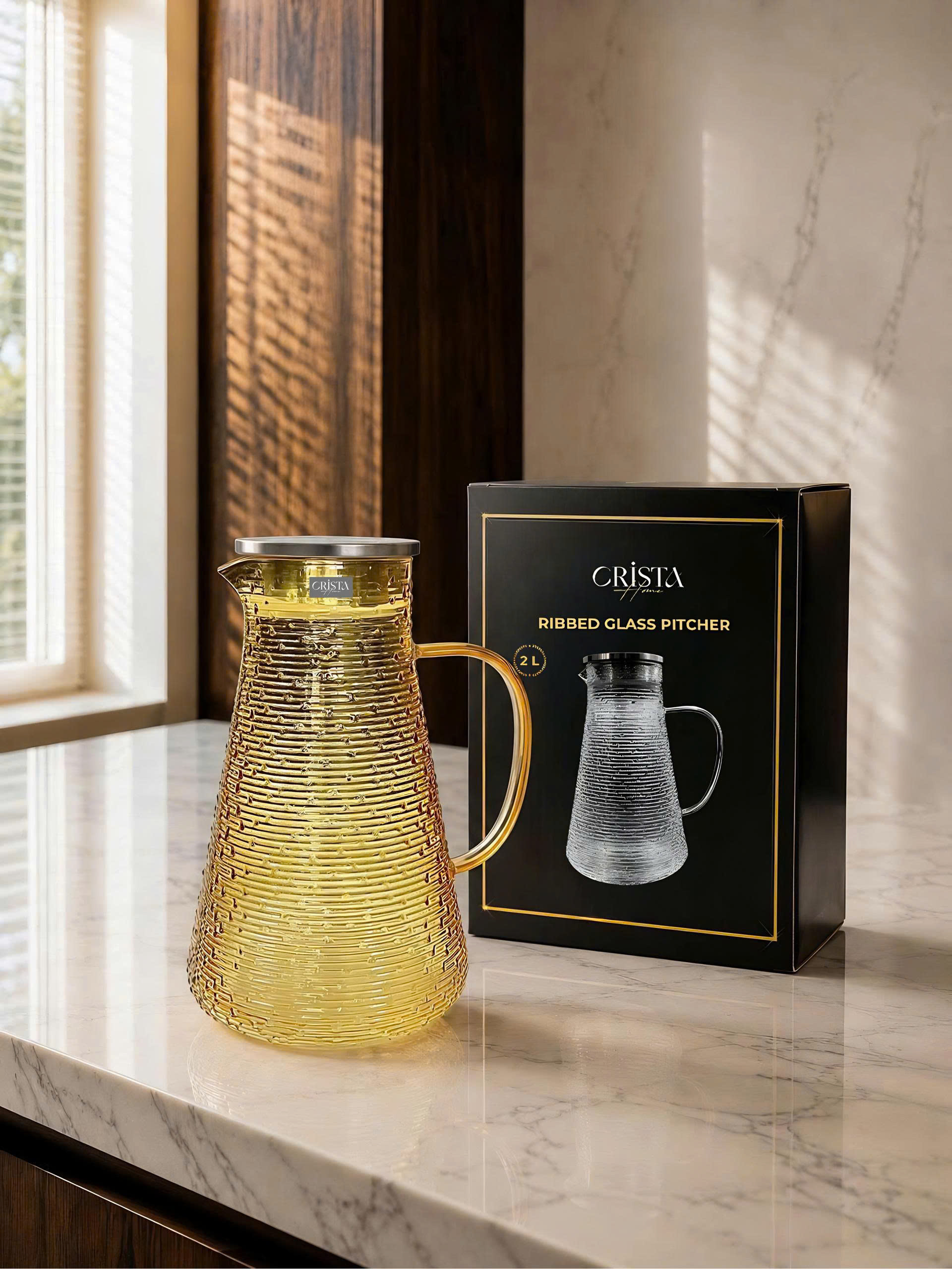 Bình thủy tinh họa tiết vân ngang 2L CRISTA HOME_thumbnail_12