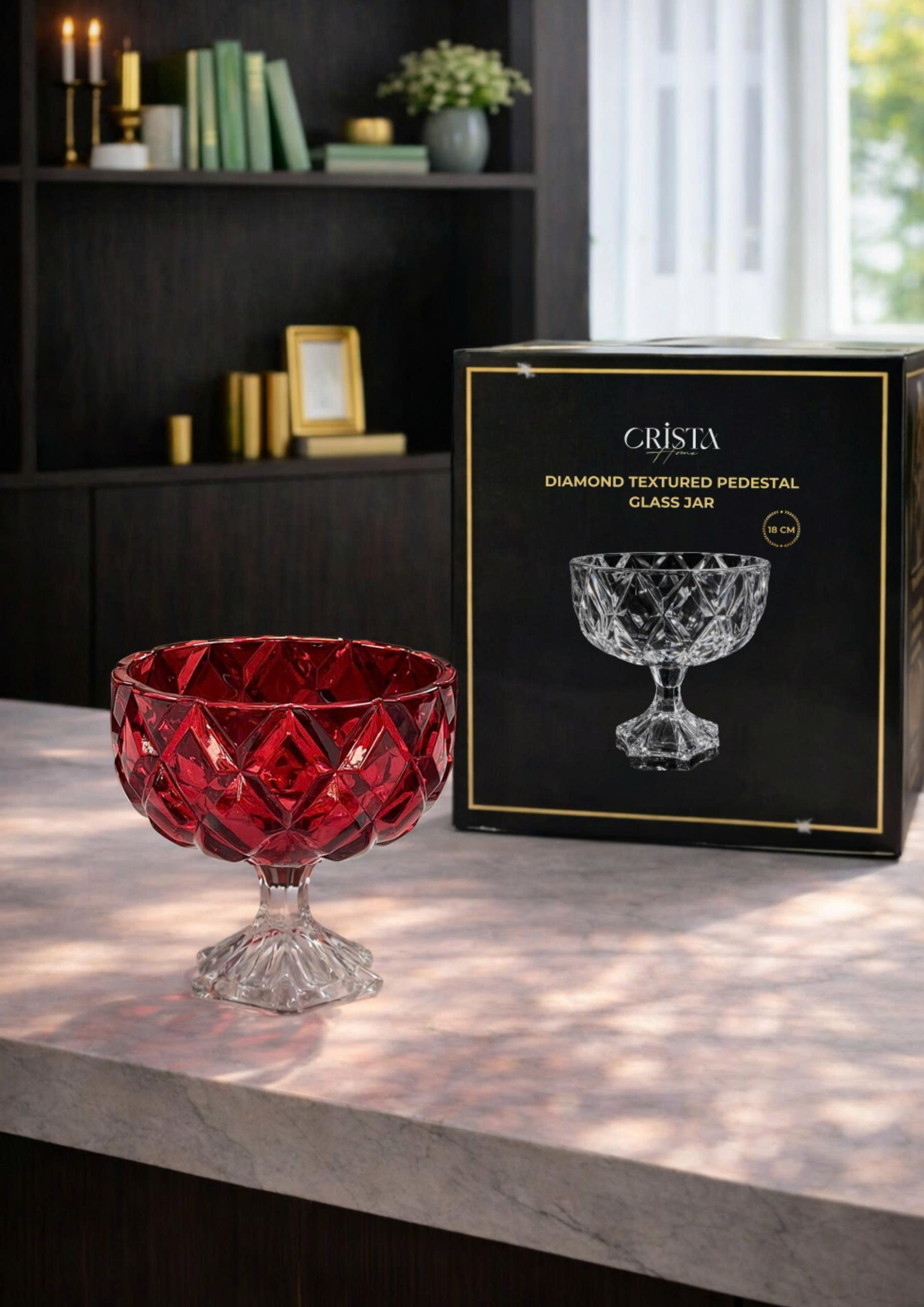 HŨ THỦY TINH CHÂN BỒNG VÂN KIM CƯƠNG 18CM CRISTA HOME 60251_thumbnail_4