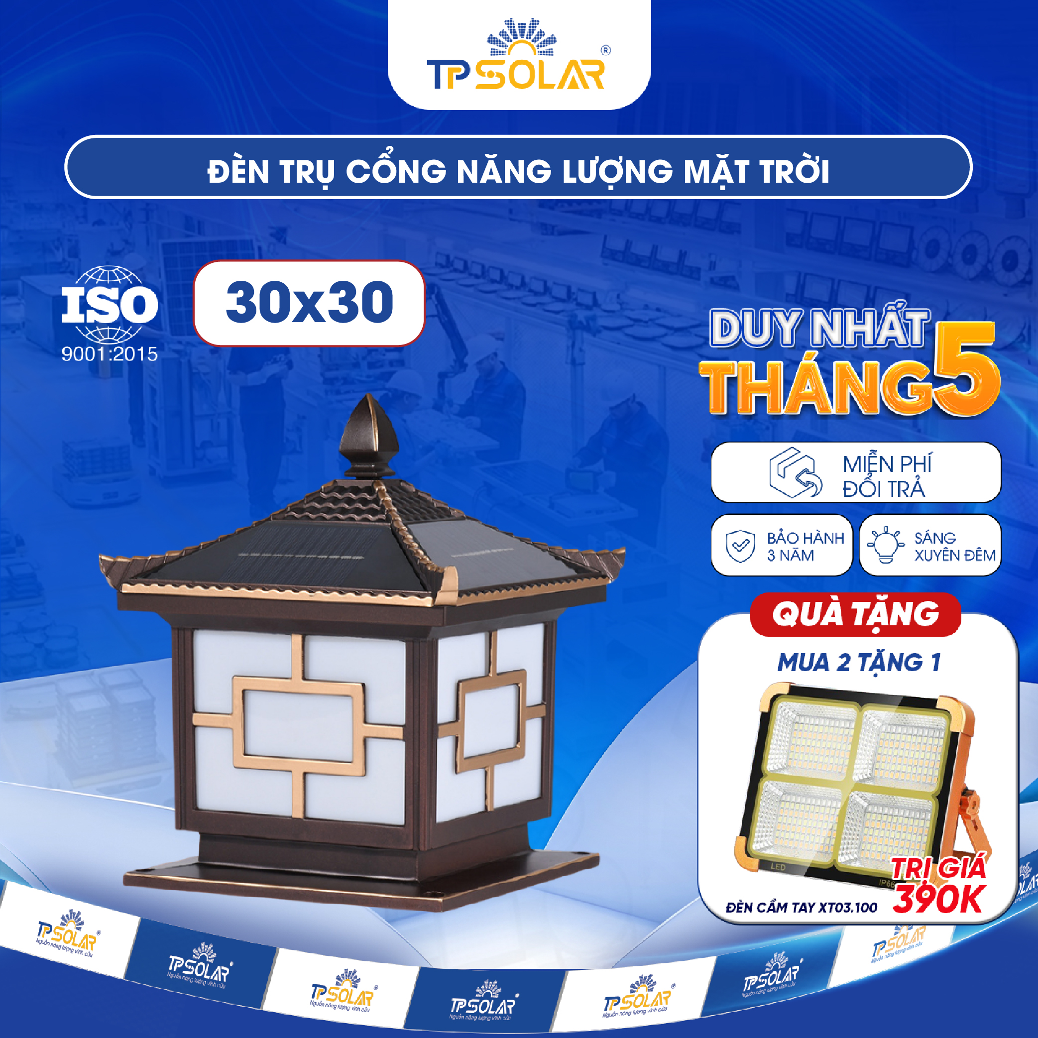 Đèn trụ cổng mái ngói nâng cấp năng lượng mặt trời (TP.TC01.25/ TP.TC01.30)_thumbnail_8