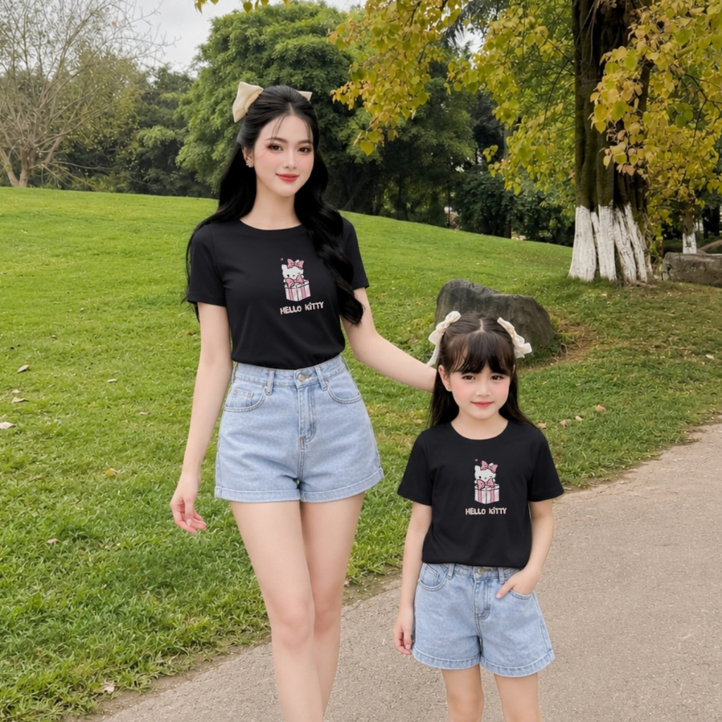 Áo đôi Mẹ&Bé gái nhiều hình xinh xắn, dễ mặc - Loza  G0190_thumbnail_5