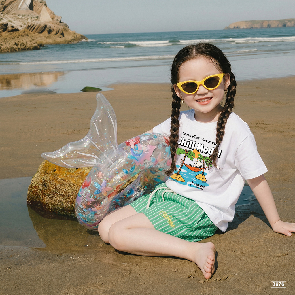 Áo thun trẻ em mùa hè Chill mode Kado 3676_thumbnail_3