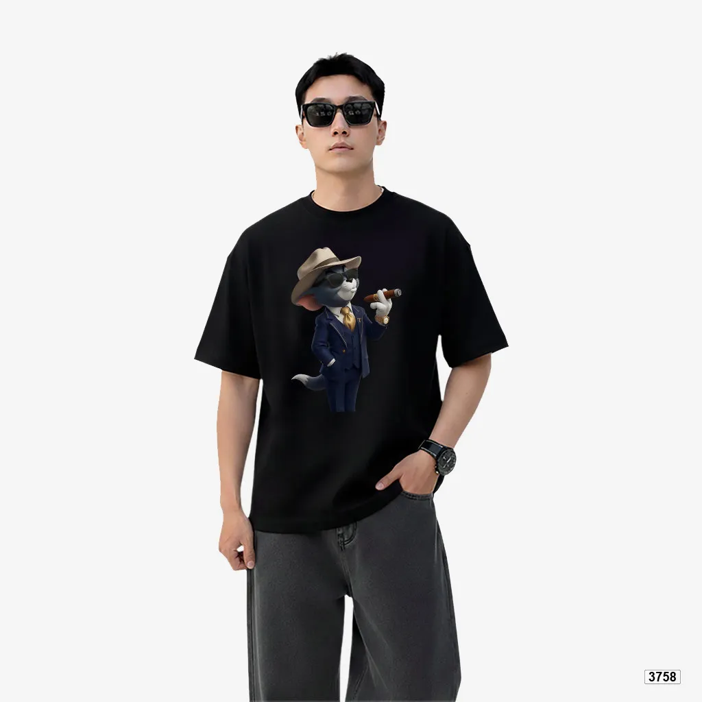 Áo thun form rộng unisex hoạt hình độc đáo TeePrint 3758_thumbnail_4
