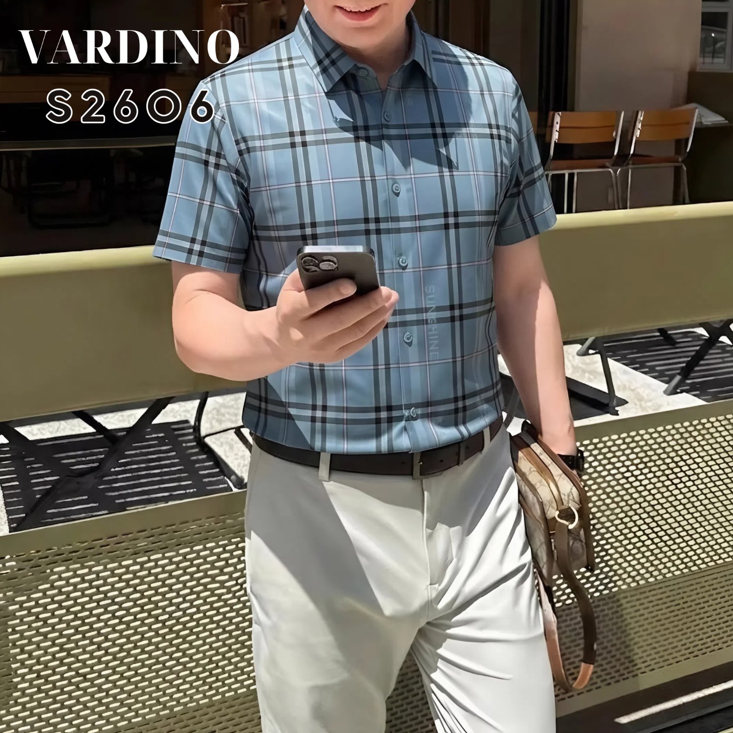 Sơ mi kẻ ngắn tay Vardino S2606_thumbnail_5