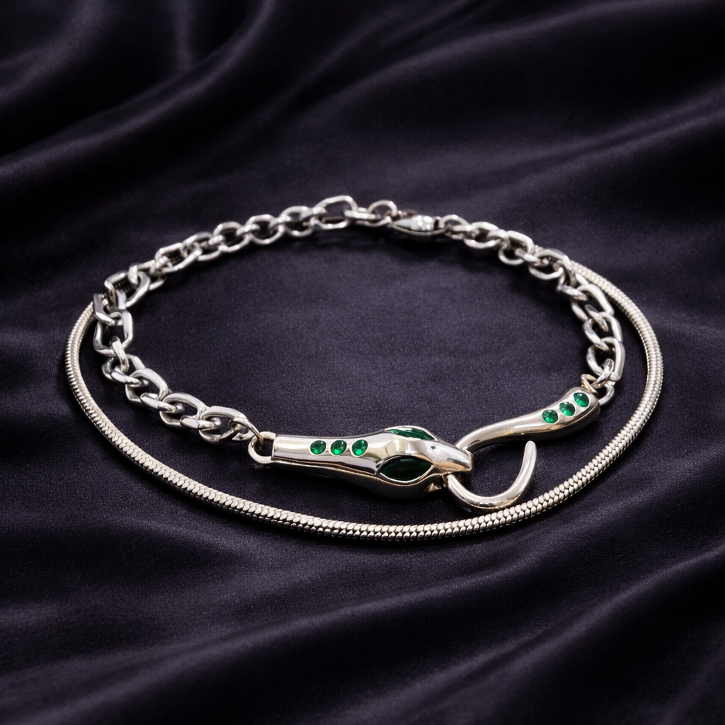 Vòng tay con rắn mắt xanh