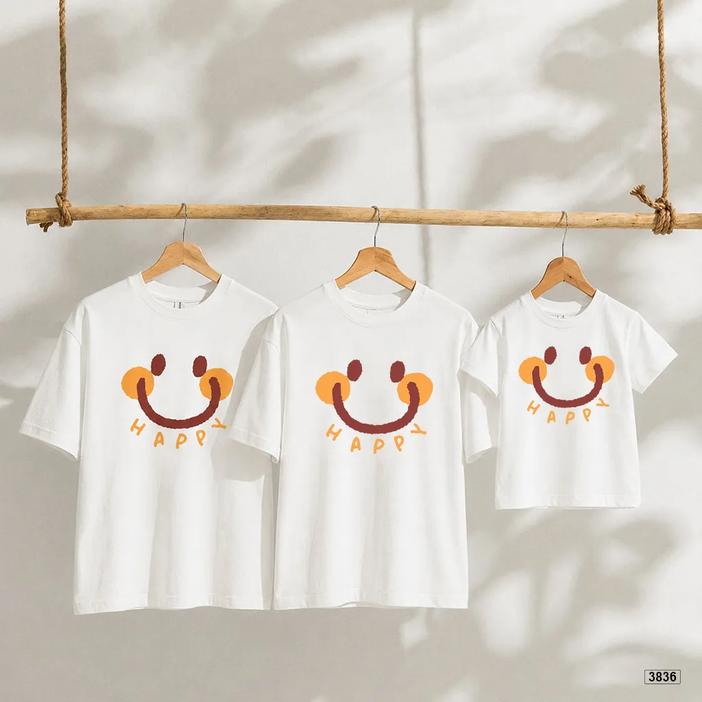 Áo thun gia đình mẹ và bé Happy trẻ trung dễ thương đáng yêu Kado 3836_thumbnail_7