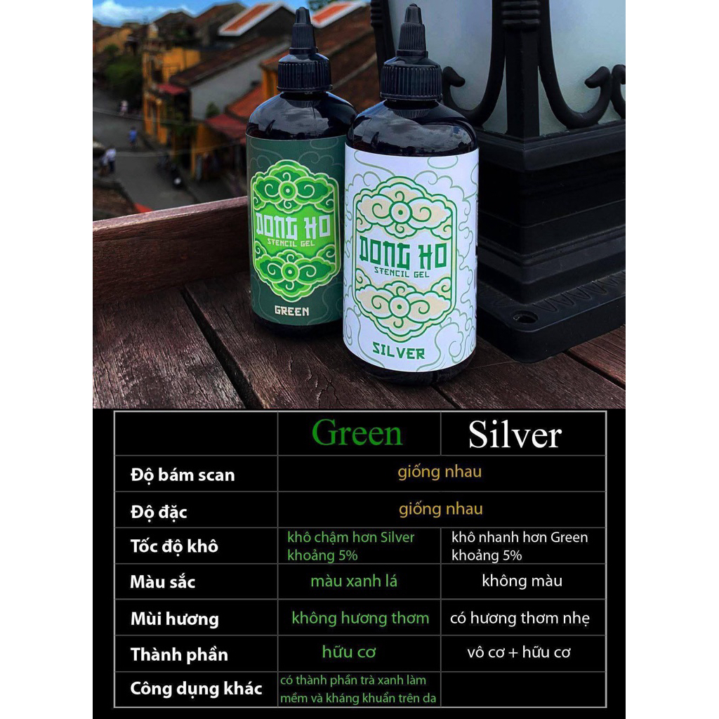 STENCIL - Đông Hồ SILVER Stencil Gel - (HSD: 2028)