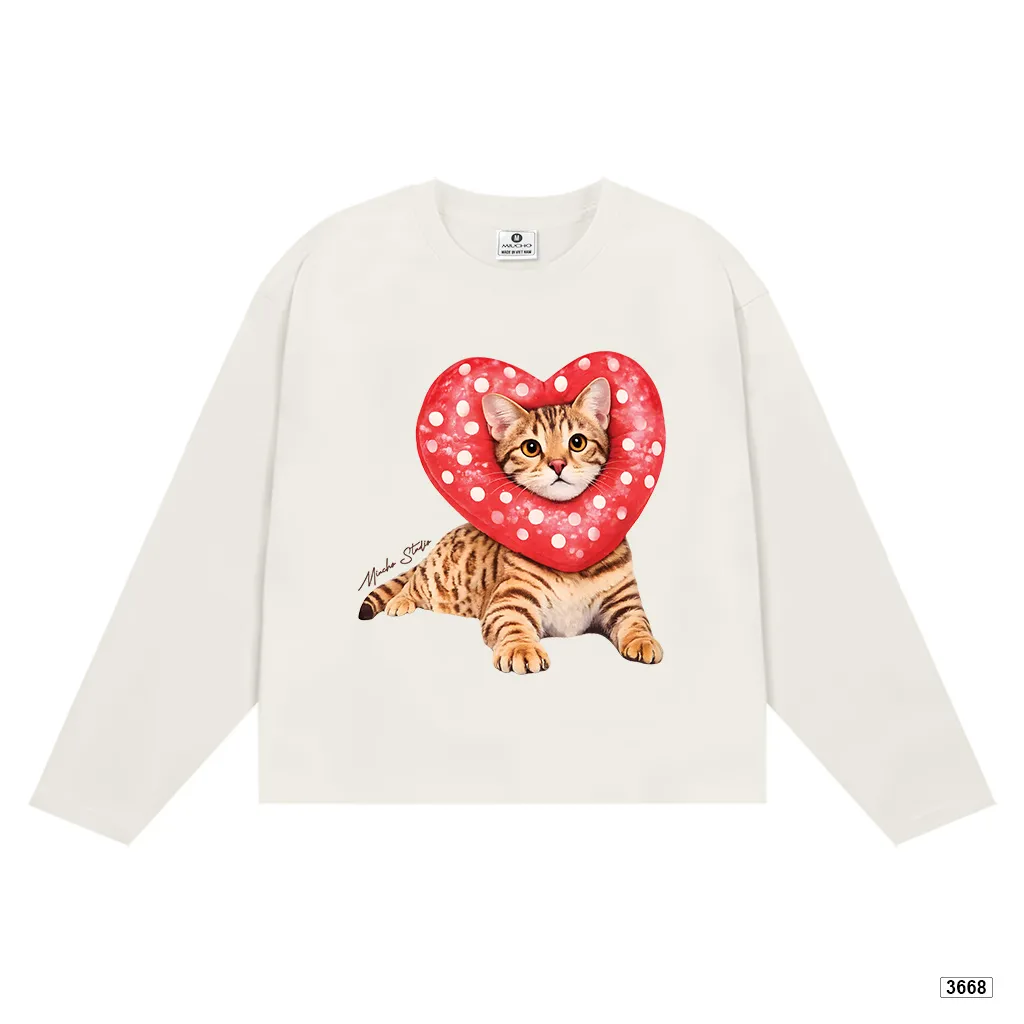 Áo thun boxy nữ form rộng mèo con đáng yêu Miucho 3668_thumbnail_8