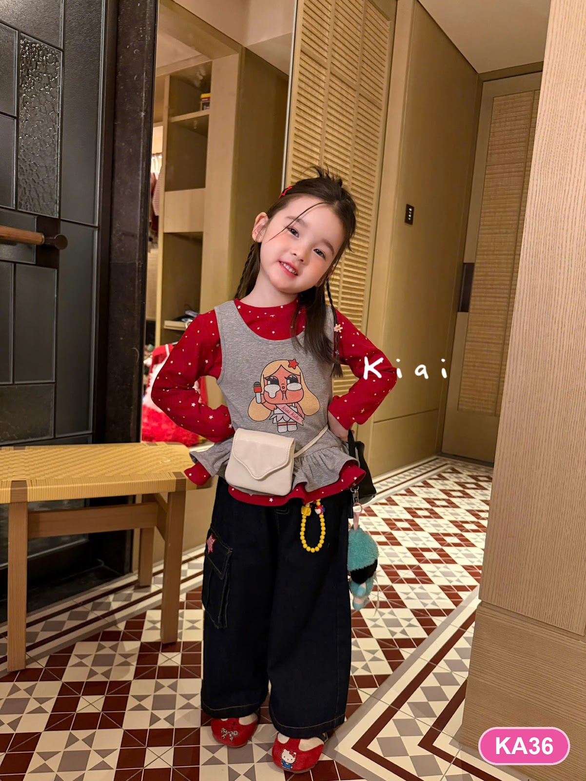 KA36 - Áo dài tay Kiai 336072 (Sz90-130)