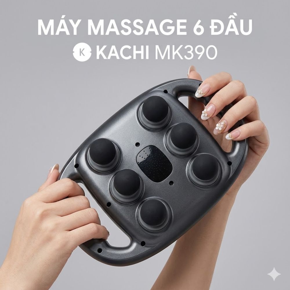 Máy Massage 6 Đầu Rung Kachi MK390 Chạy Pin - Giải Pháp Thư Giãn Tối Ưu Cho Cơ Thể_thumbnail_9