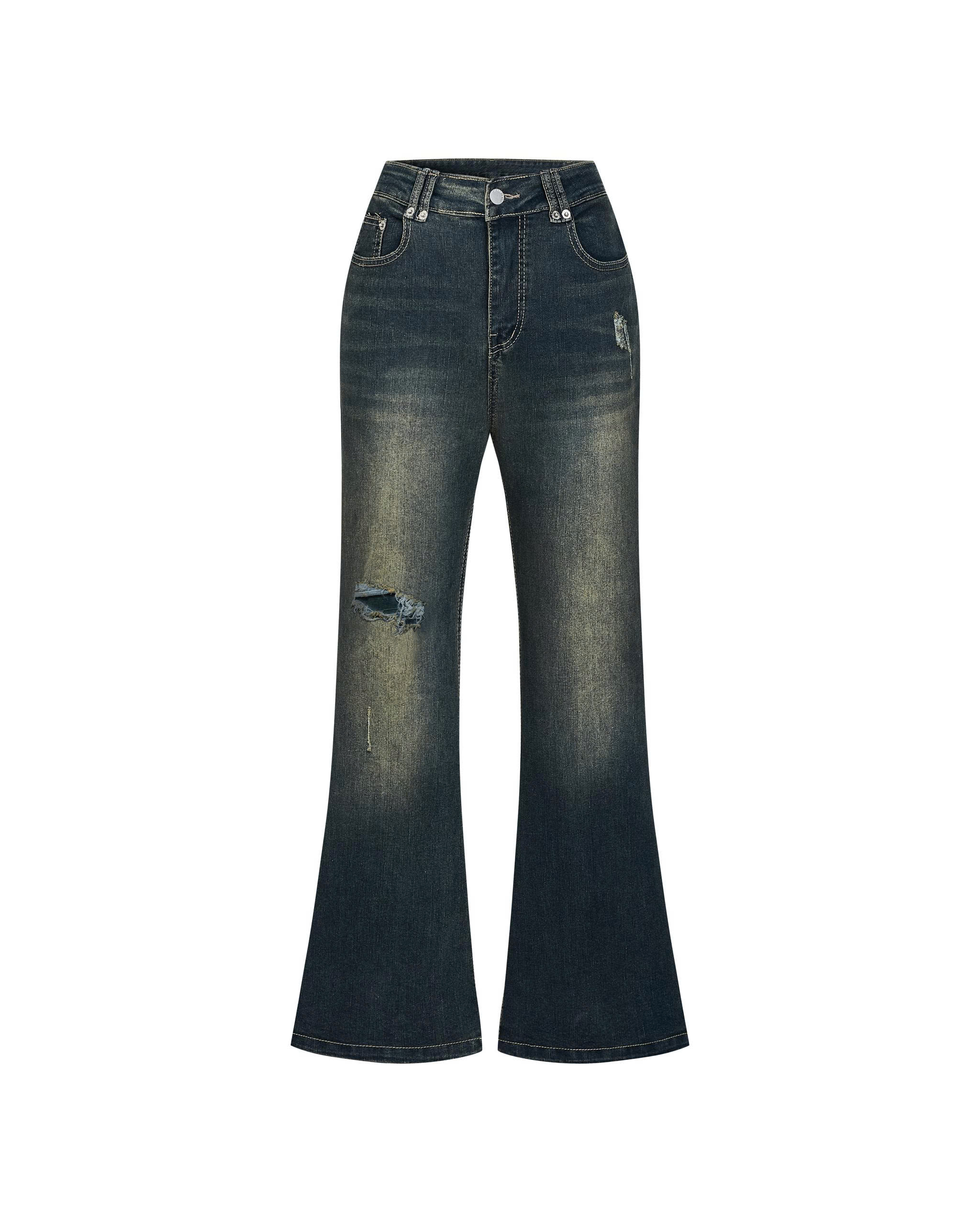 BIGSIZE NỮ- Quần jean ống loe cho nàng béo từ 55-90kg V-QJ341