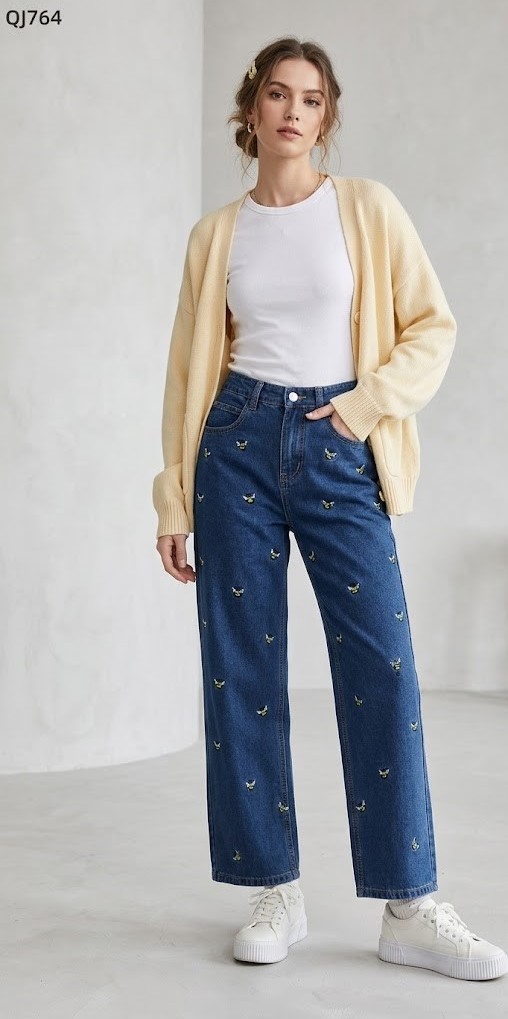QJ764 - Quần jeans ong