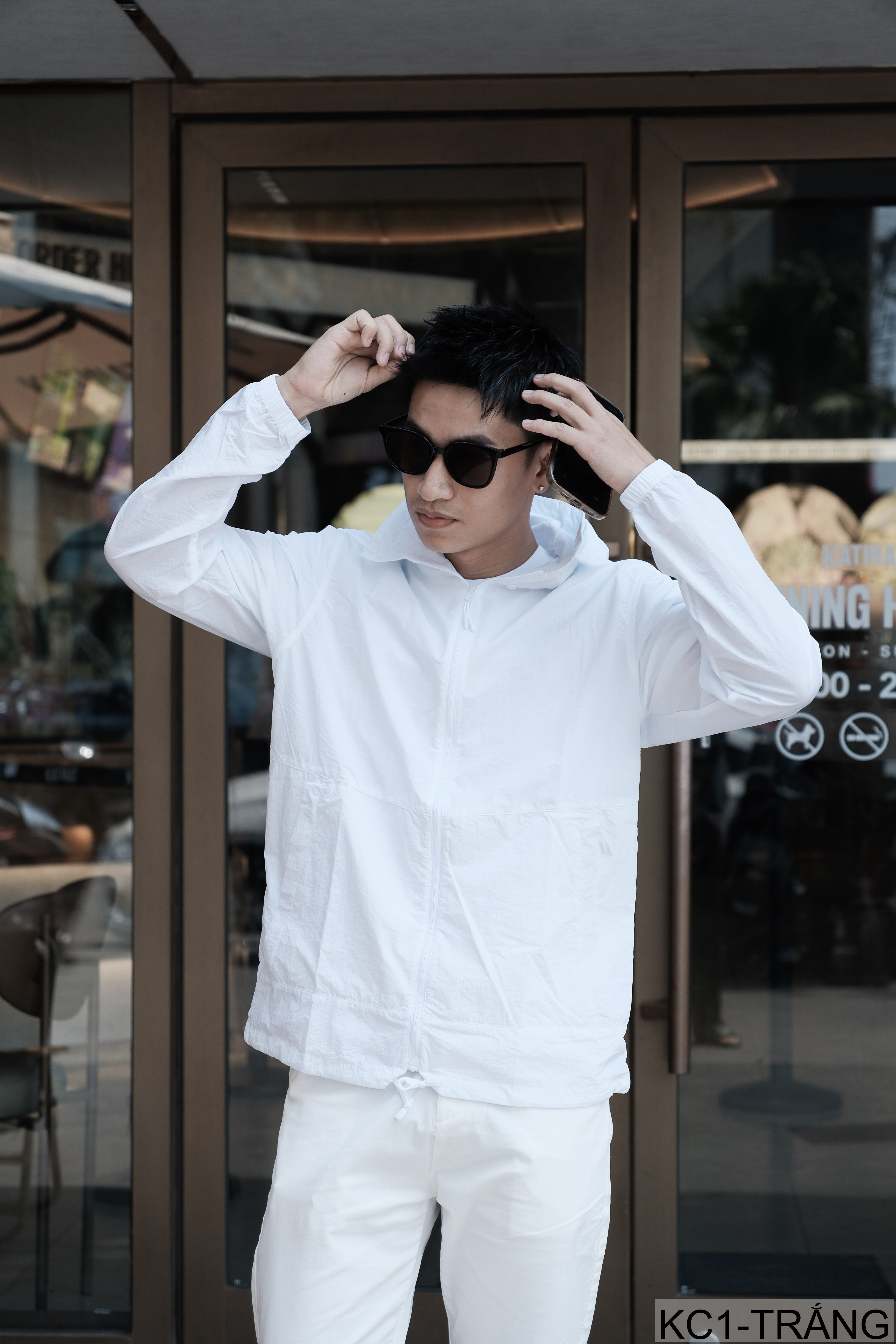 KC1 - Áo khoác chống nắng nam nữ UPF50+ siêu mỏng, thoáng khí, dáng rộng, có mũ trùm đầu_thumbnail_16