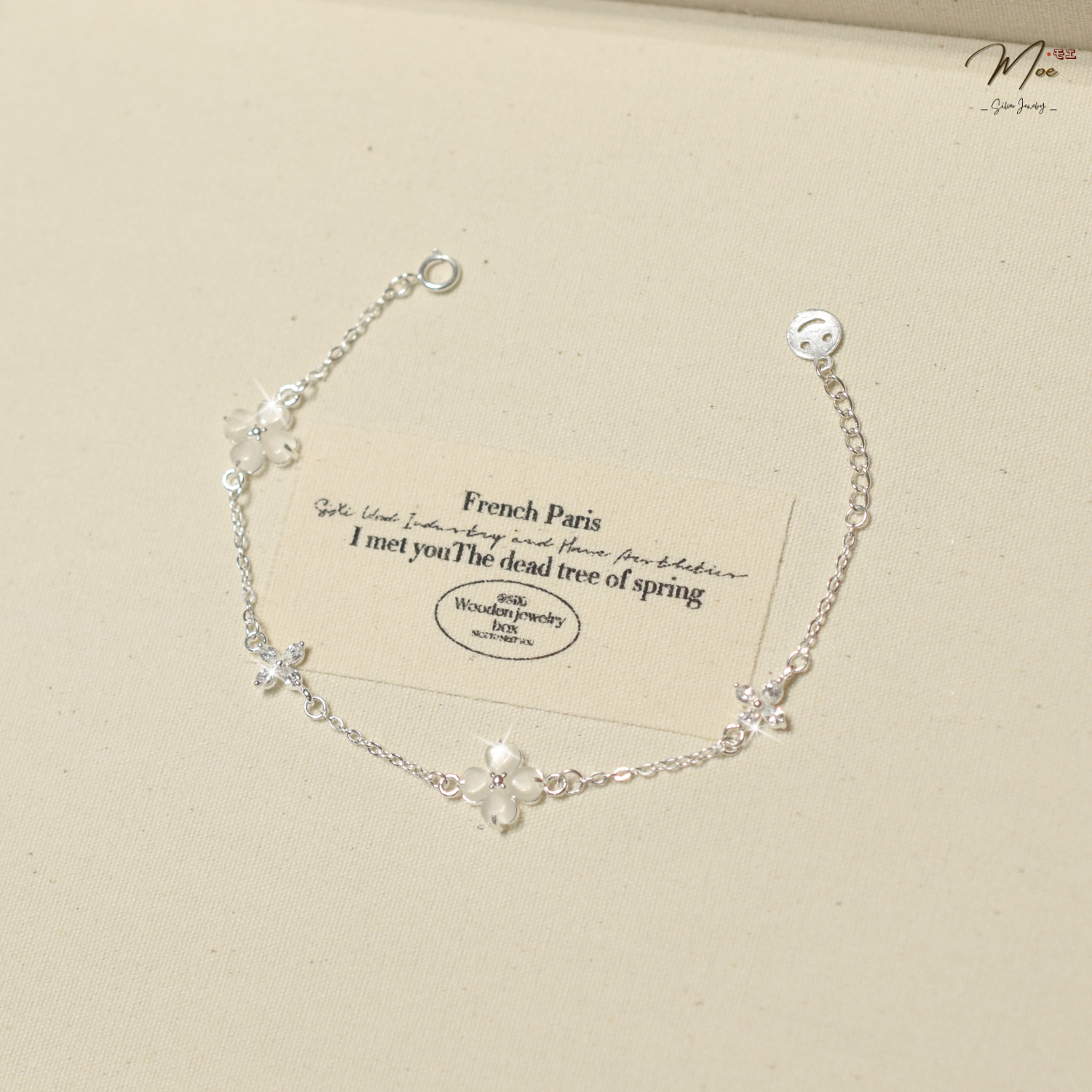 LT653 - Lắc tay cỏ 4 lá thạch anh hoa tiêu_thumbnail_3
