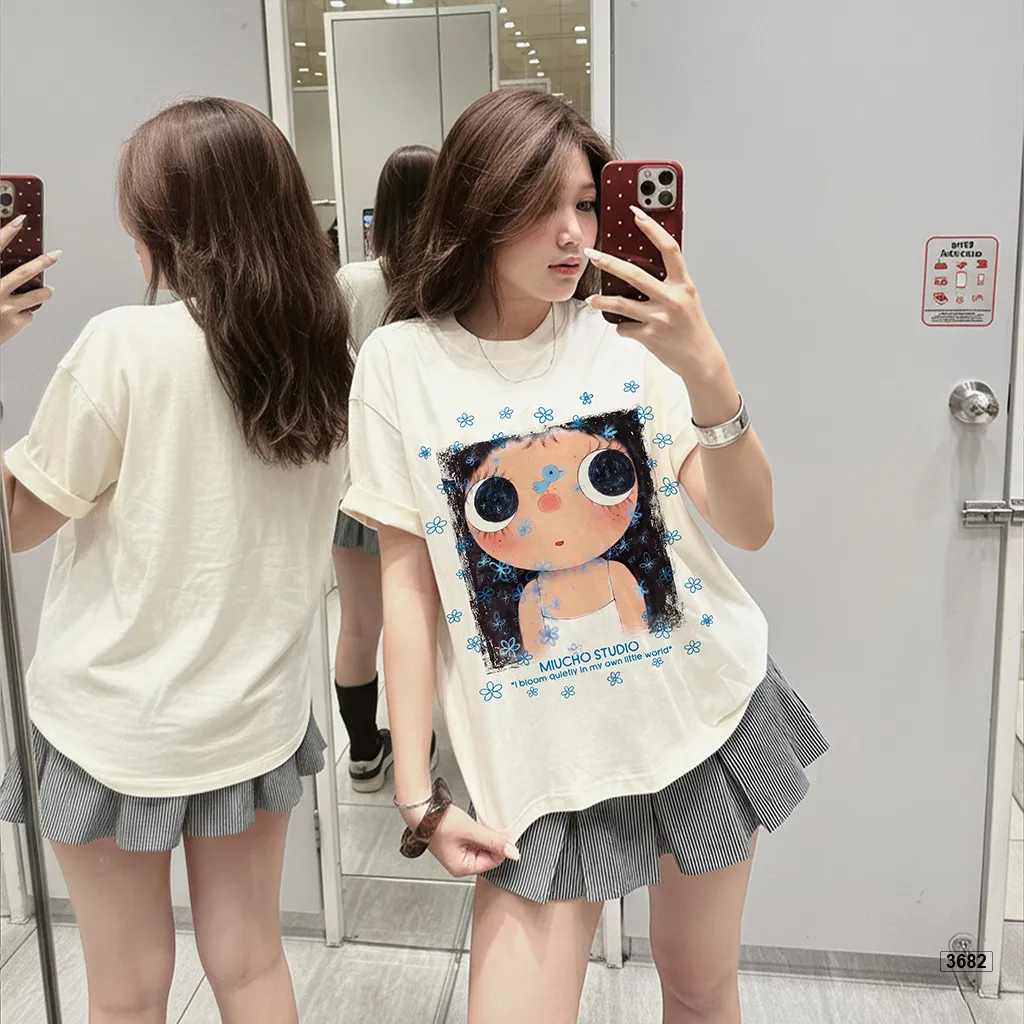 Áo thun nữ form boxy hoạt hình dễ thương Miucho 3682_thumbnail_6