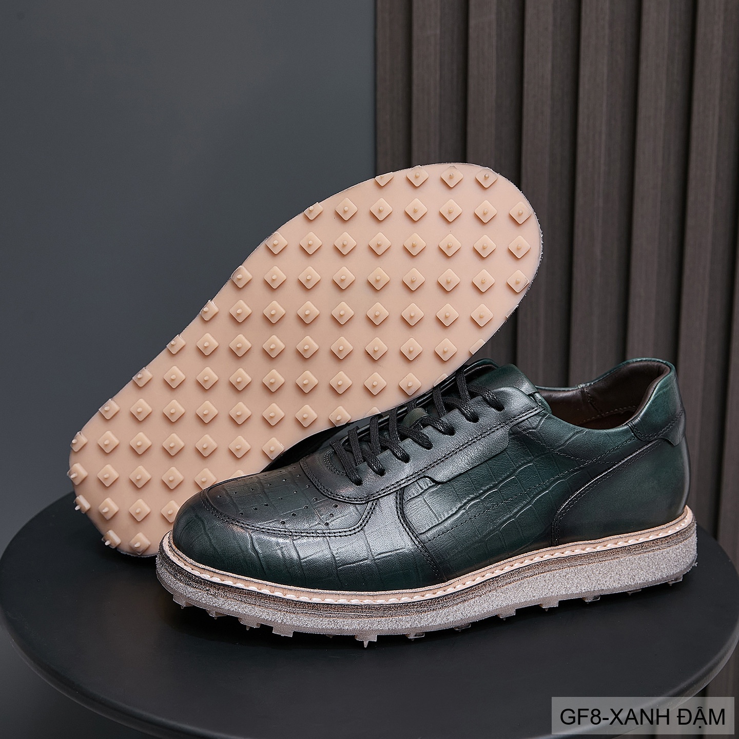 GF8 - Giày thể thao nam cổ thấp da bò họa tiết cá sấu đế Goodyear phong cách casual_thumbnail_23