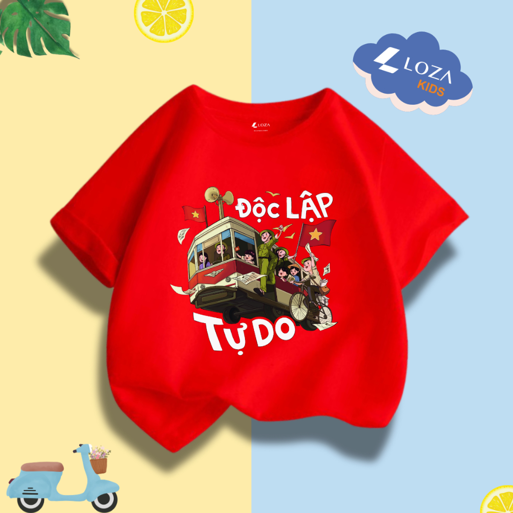 [XẢ KHO SIZE 160] Áo phông cho bé trai chất liệu thun cotton mềm mát từ 35-40kg - Loza Kids XA00011_thumbnail_23