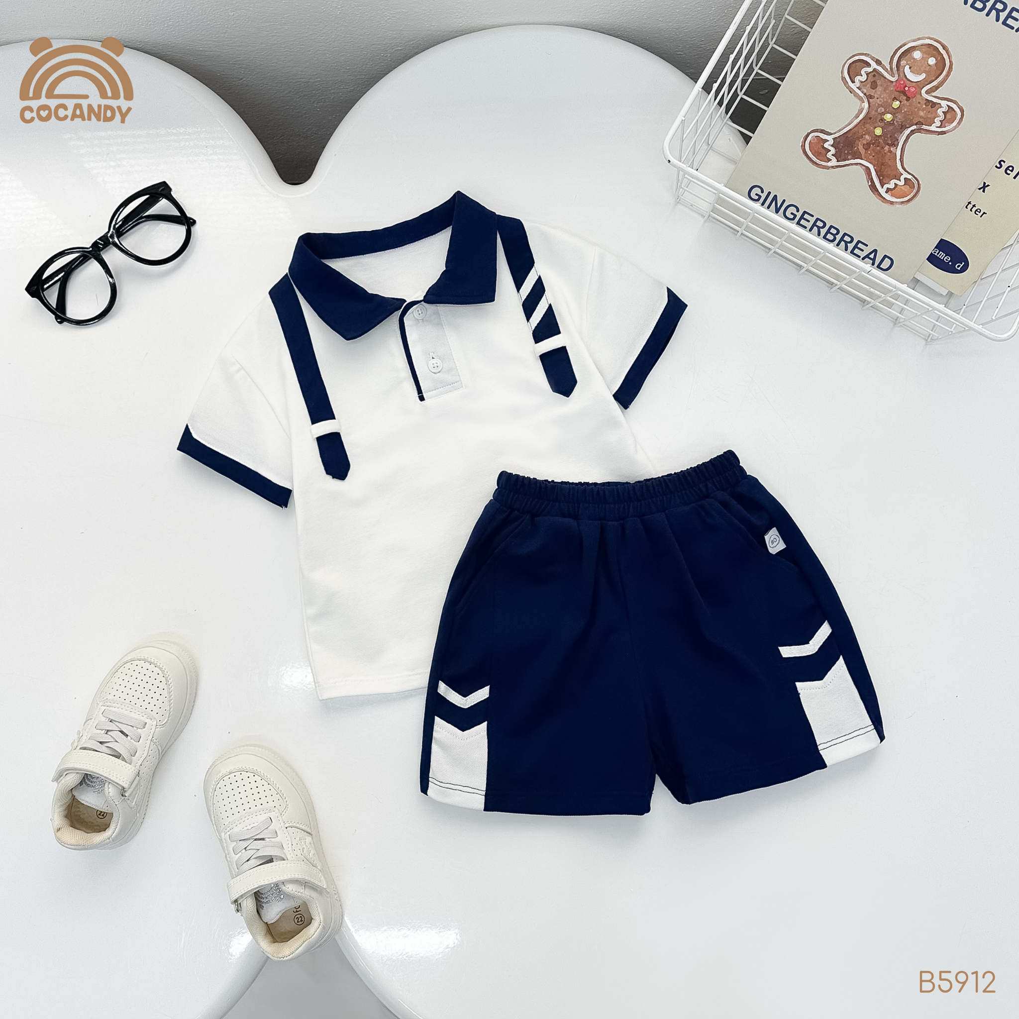 Bộ cộc thun XANH NAVY đai vai_thumbnail_2