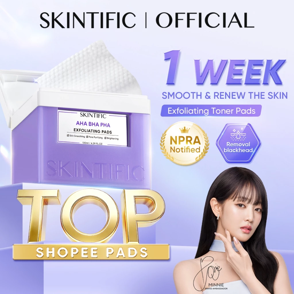 Skintific AHA BHA PHA Toner Pad 130g_thumbnail_1