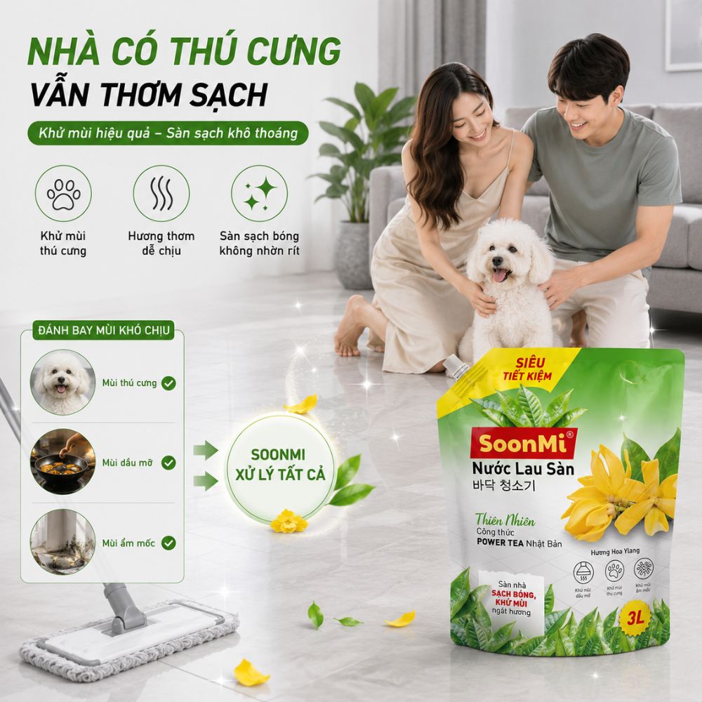 1 Thùng 3 Túi Nước Lau Sàn 3kg Hương Hoa YLang_thumbnail_4