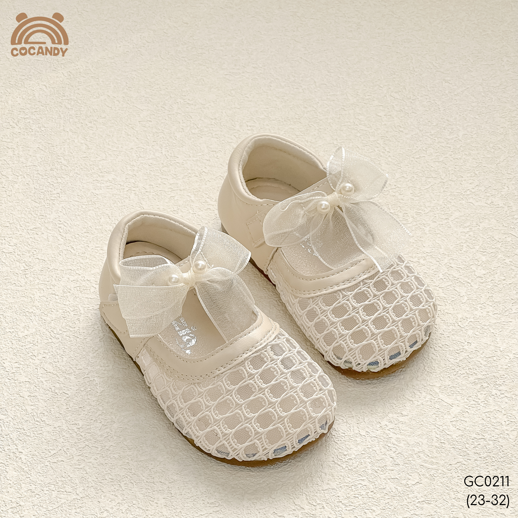 Giày búp bê nhập BE lưới nơ MIZZIA