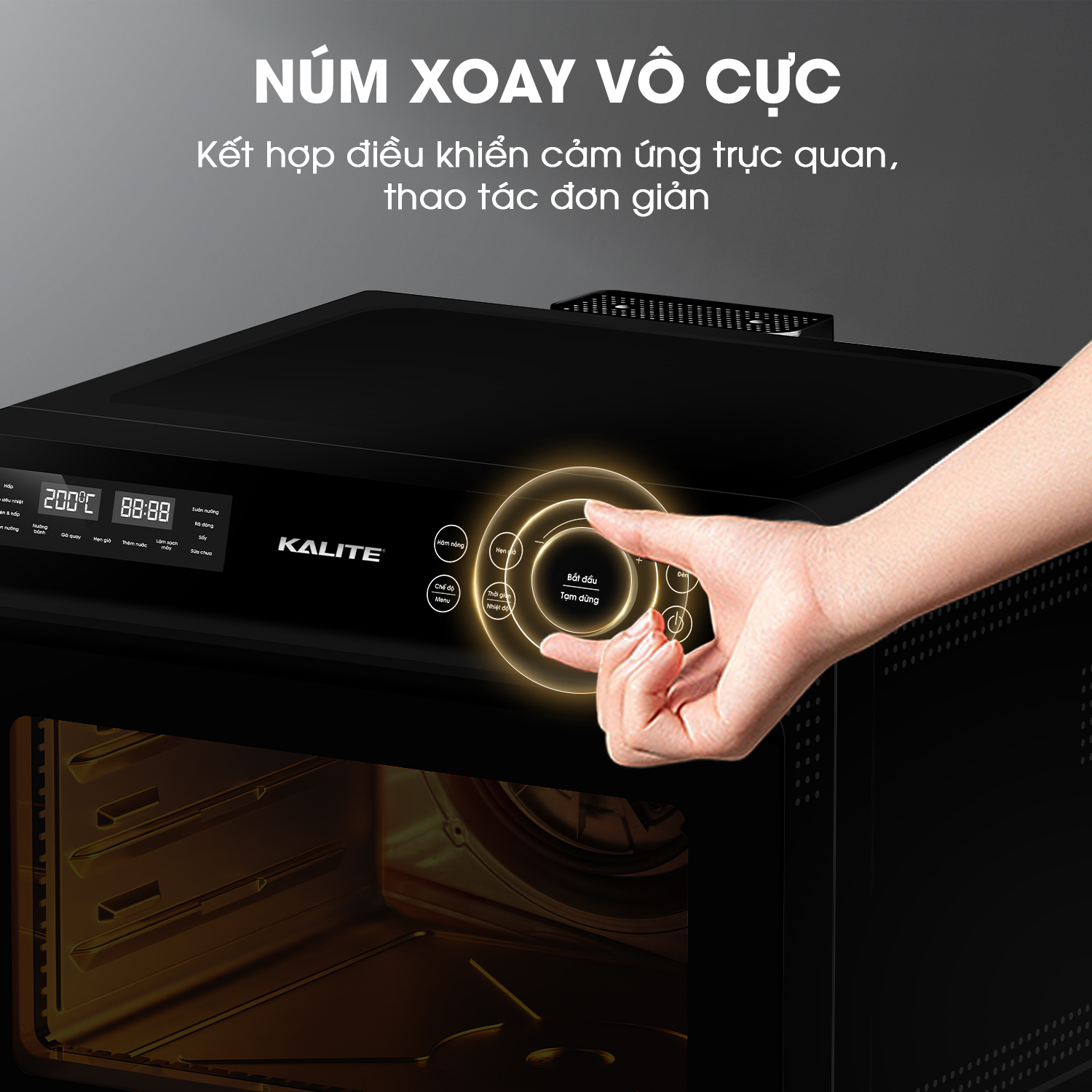 Nồi chiên hơi nước KALITE STEAM FUSION PRO, 4in1 chiên, hấp, nướng, rã đông, 20 lít_thumbnail_11