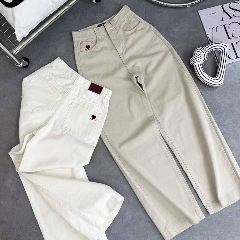 Quần Jeans Nữ Ống Suông thêu tim NT.3028 HJ (B) (1451)