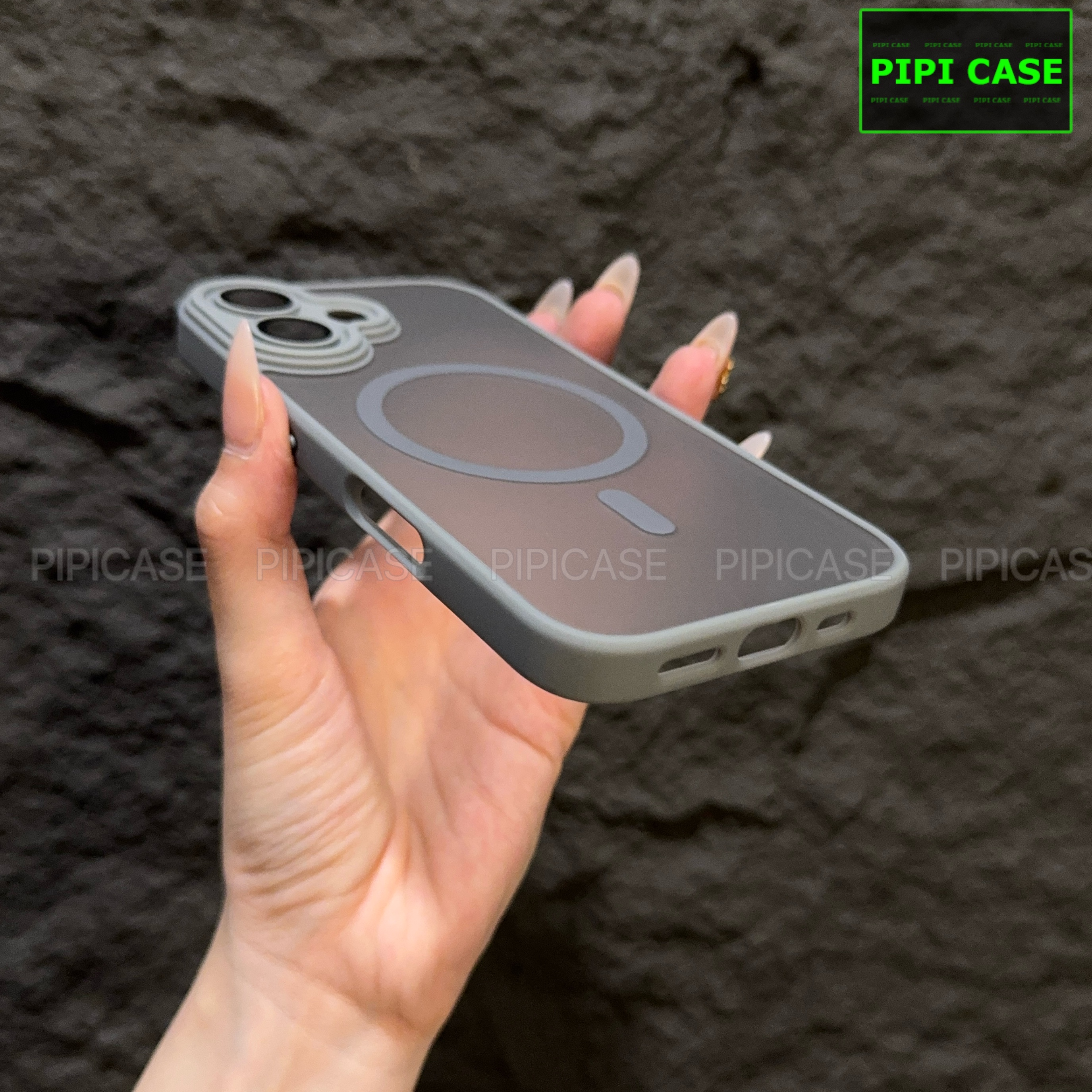 Ốp Lưng iPhone 16 - Kao - Xám_thumbnail_3