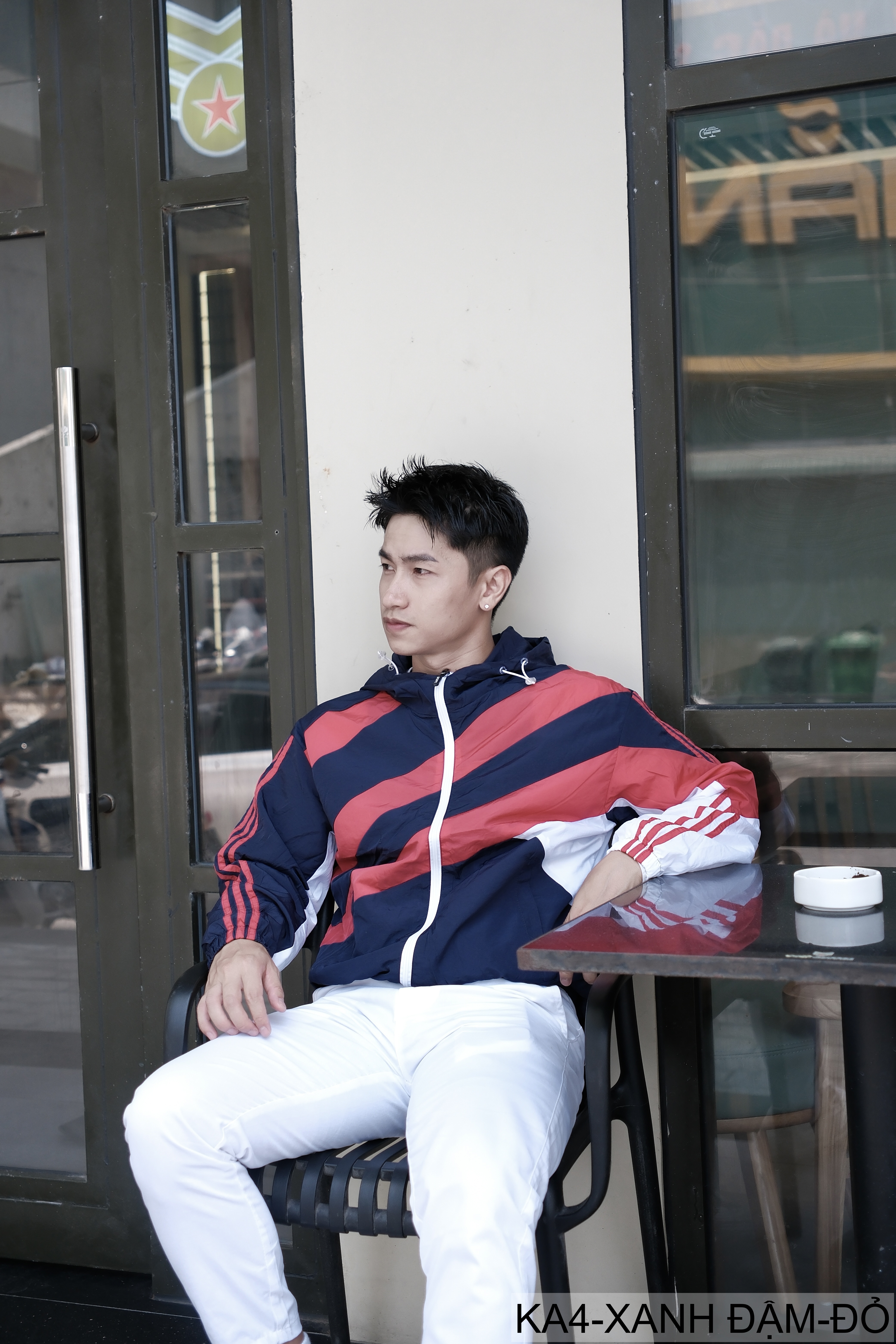 KA4 - Áo khoác nam có mũ phối màu năng động, chống nắng thoáng khí mùa xuân thu