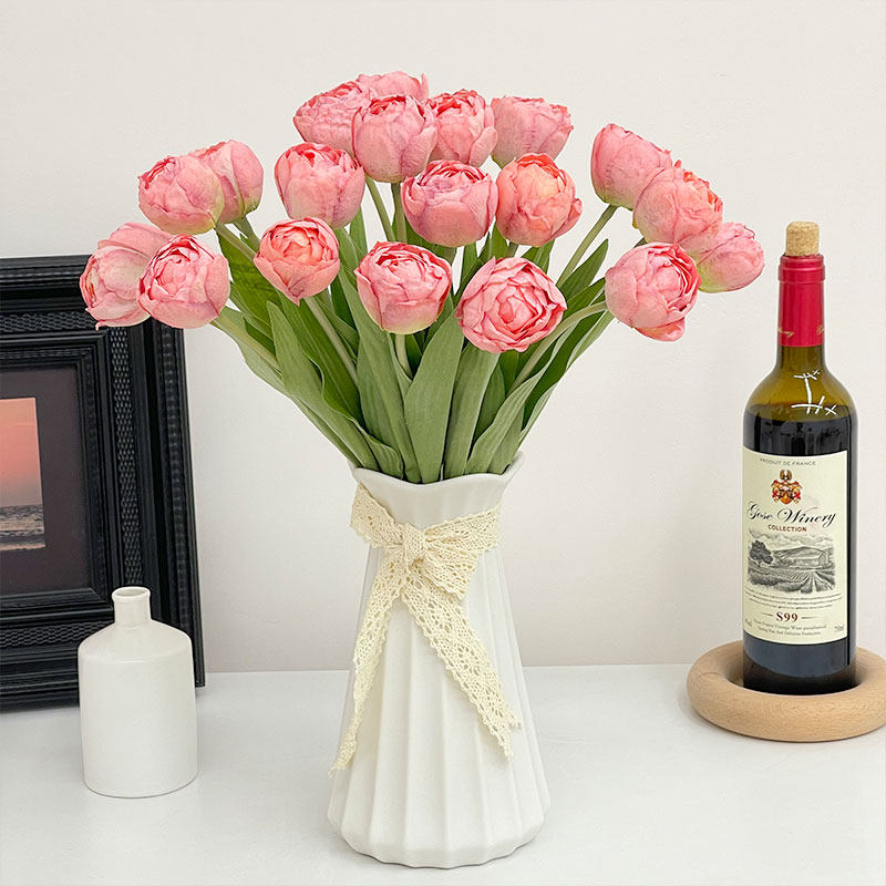 Combo 10 Bông Hoa TuLip Lụa Cánh Kép Cao Cấp_thumbnail_13