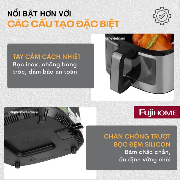 Nồi chiên không dầu Fujihome A10DG 10Lít -  Dung tích 10L_thumbnail_6