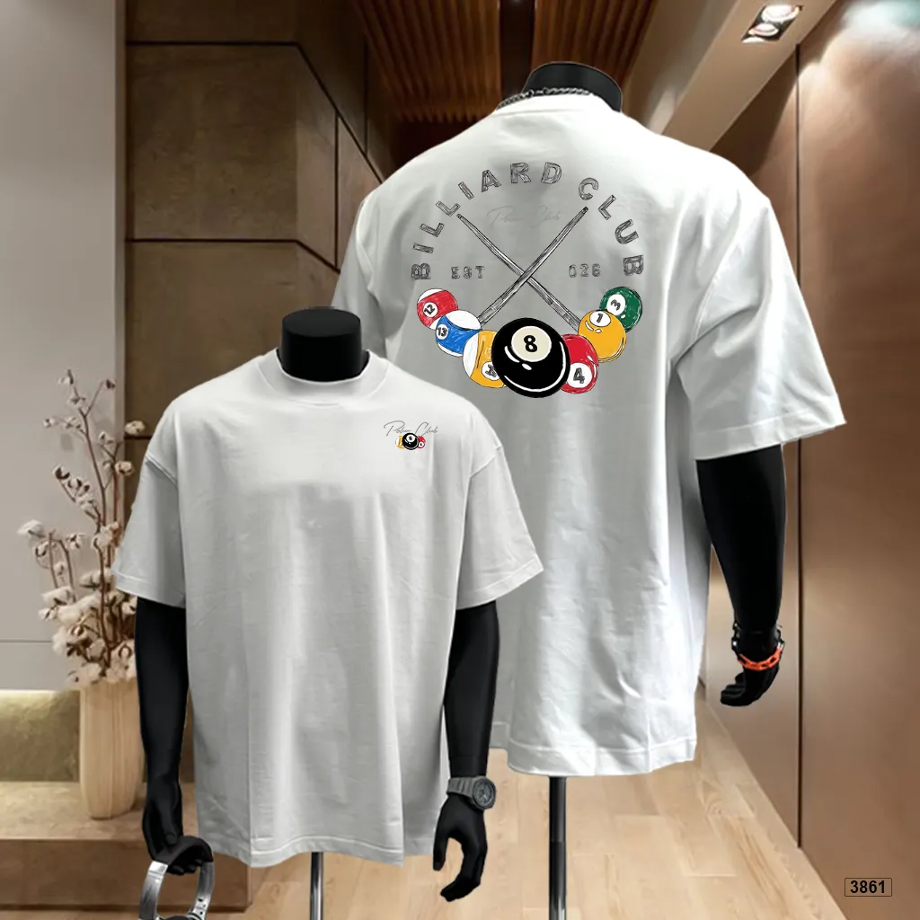 Áo thun nam oversize Billiard Club street style Polux 3861_thumbnail_3