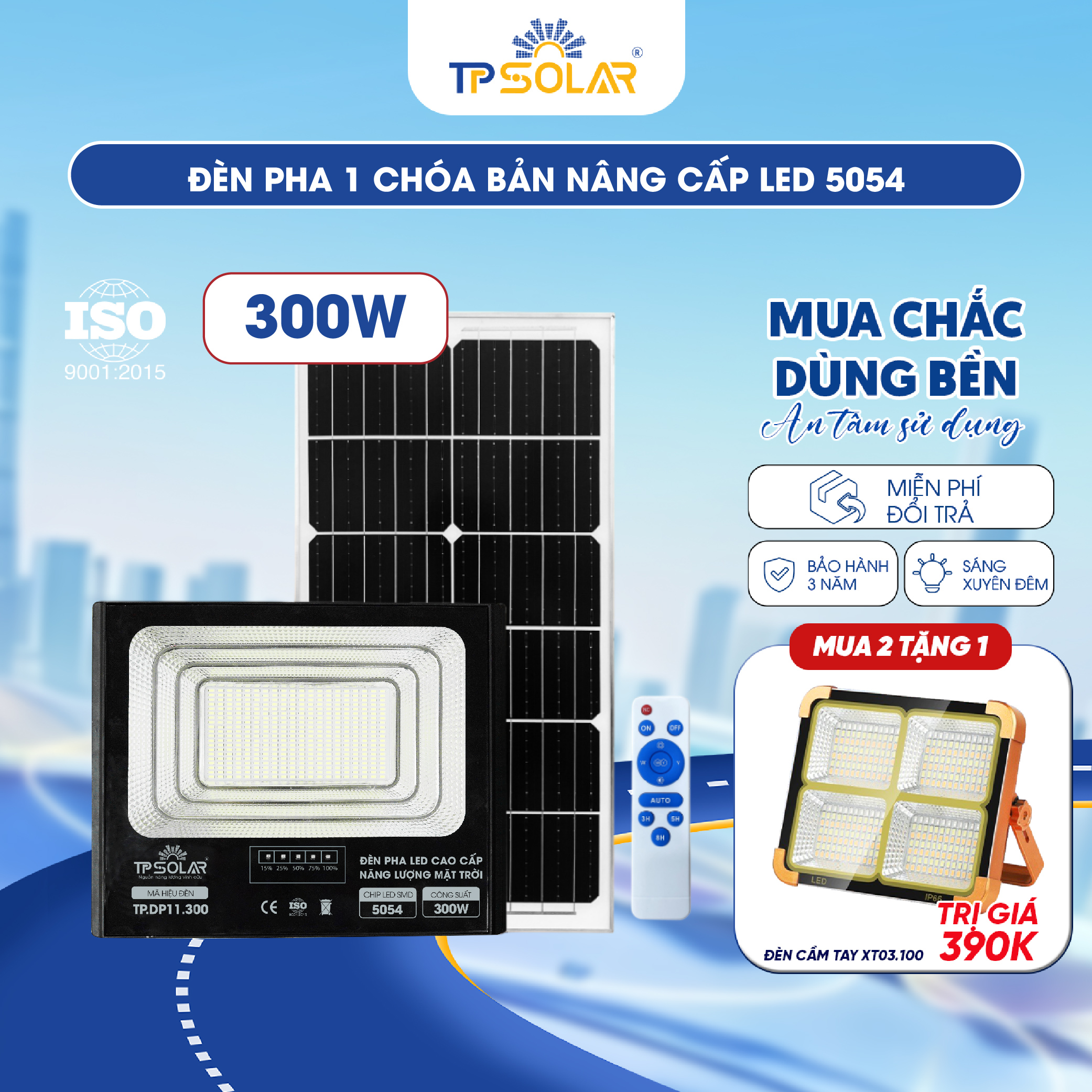 Đèn pha LED 1 chóa cao cấp năng lượng mặt trời TP SOLAR DP11_thumbnail_8