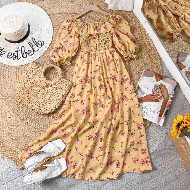 01-CH- Floral Dress Bouncy Waist_thumbnail_2