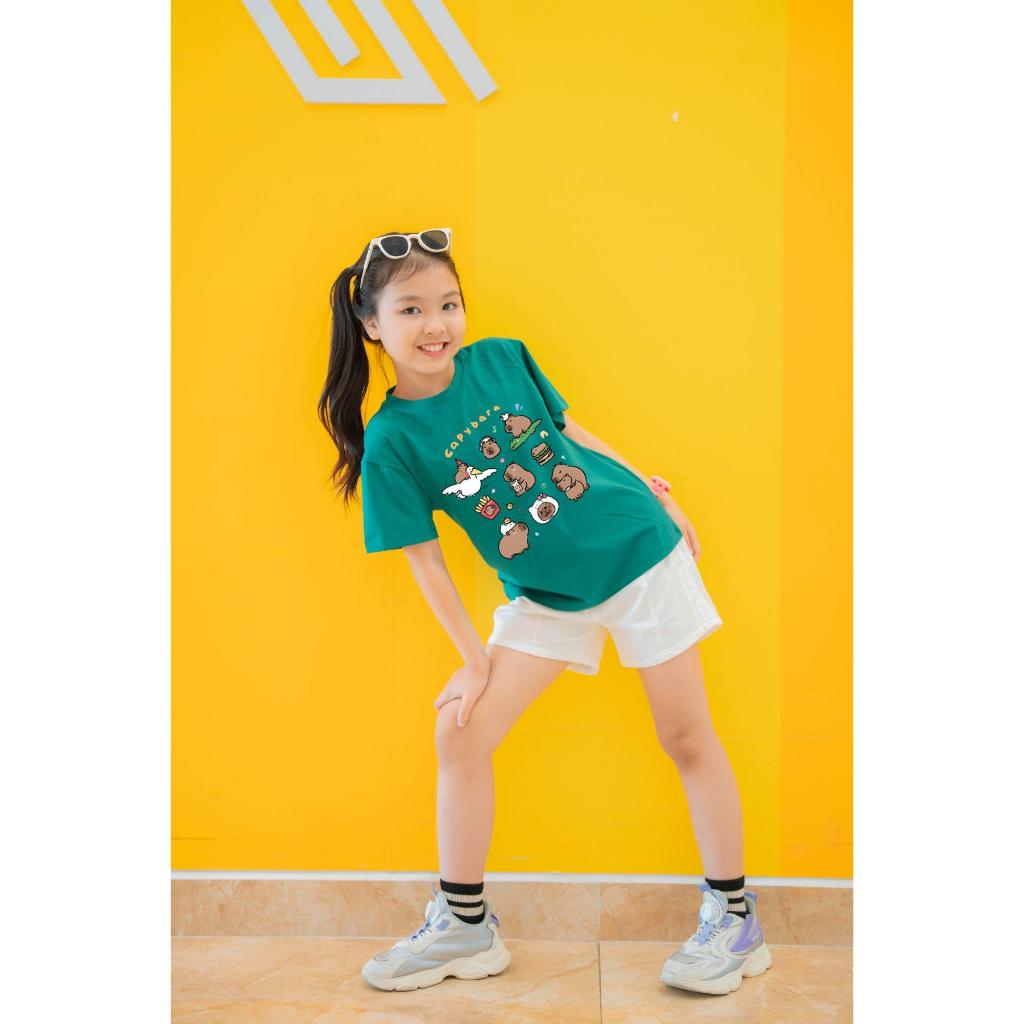 [XẢ KHO SIZE 120] Áo phông cho bé trai bé gái nhiều mẫu chất liệu thun cotton mềm mát size từ 18-22kg - Loza Kids XA0005_thumbnail_3