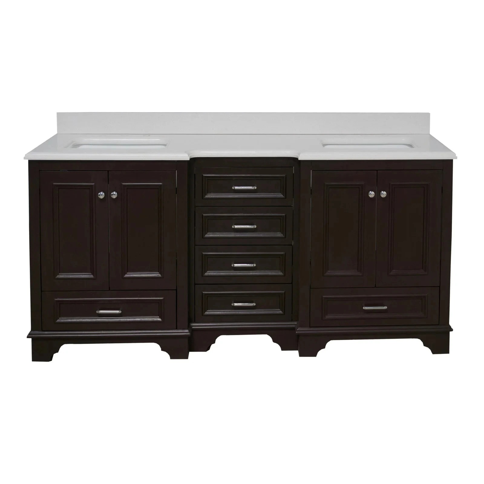 Tủ Lavabo Nantucket Chocolate 72inch