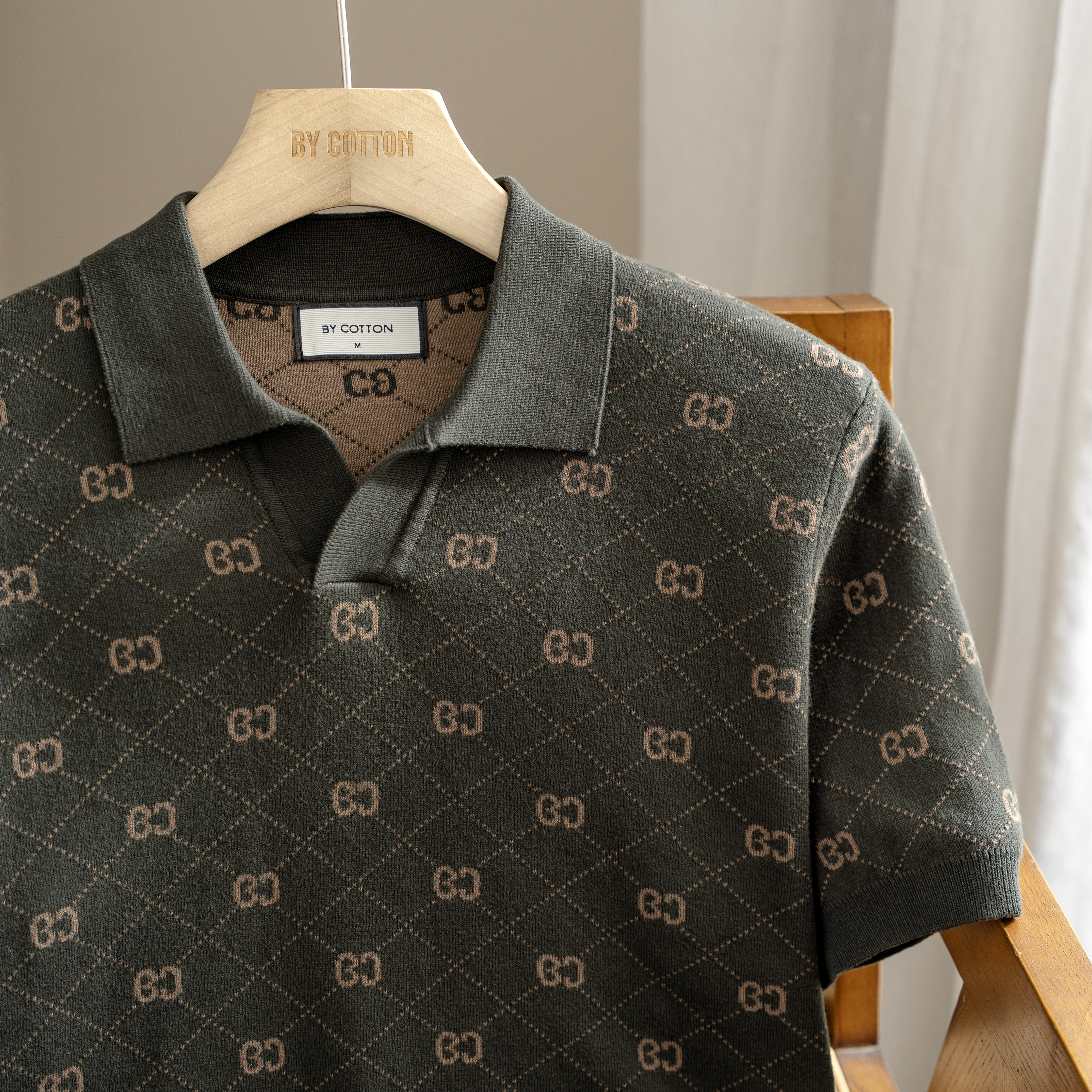 Áo Polo Nam Dệt Kim By Cotton Monogram_thumbnail_12