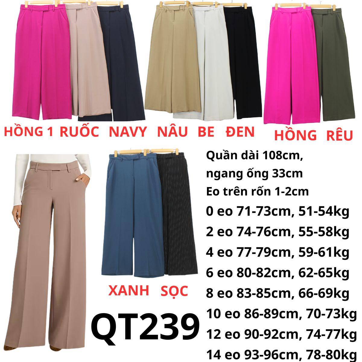 QT239- Quần tây EXP