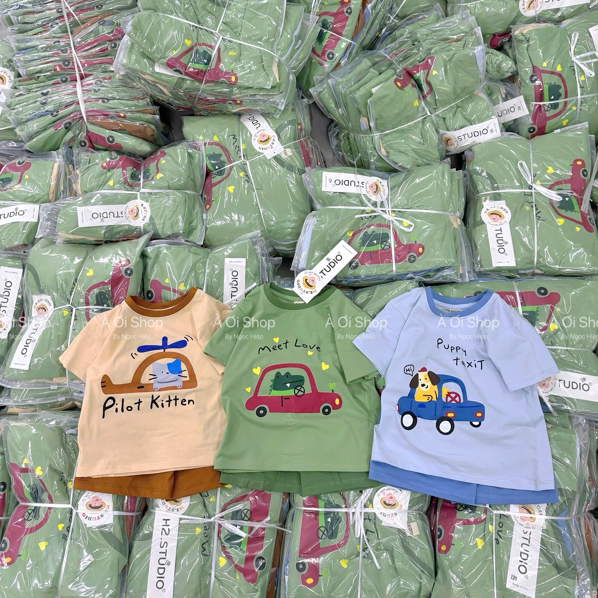 A16 SET 3 BỘ CỘC CÁ SẤU ĐI Ô TÔ MEET LOVE - A100.356