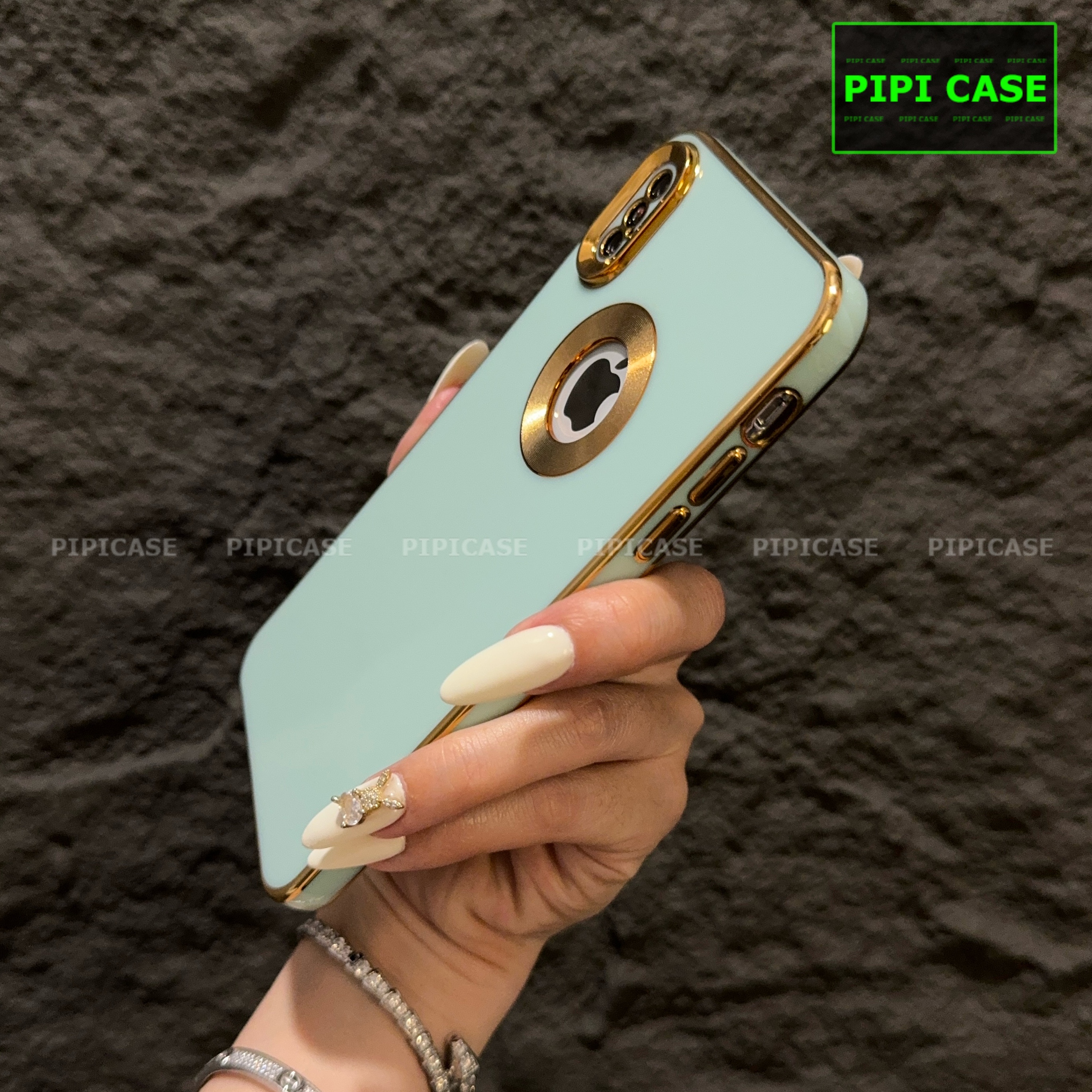 Ốp Lưng iPhone X / XS - Pandora - Xanh Mint_thumbnail_3